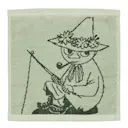 Mumin handduk 25x25 cm Snusmumriken grön