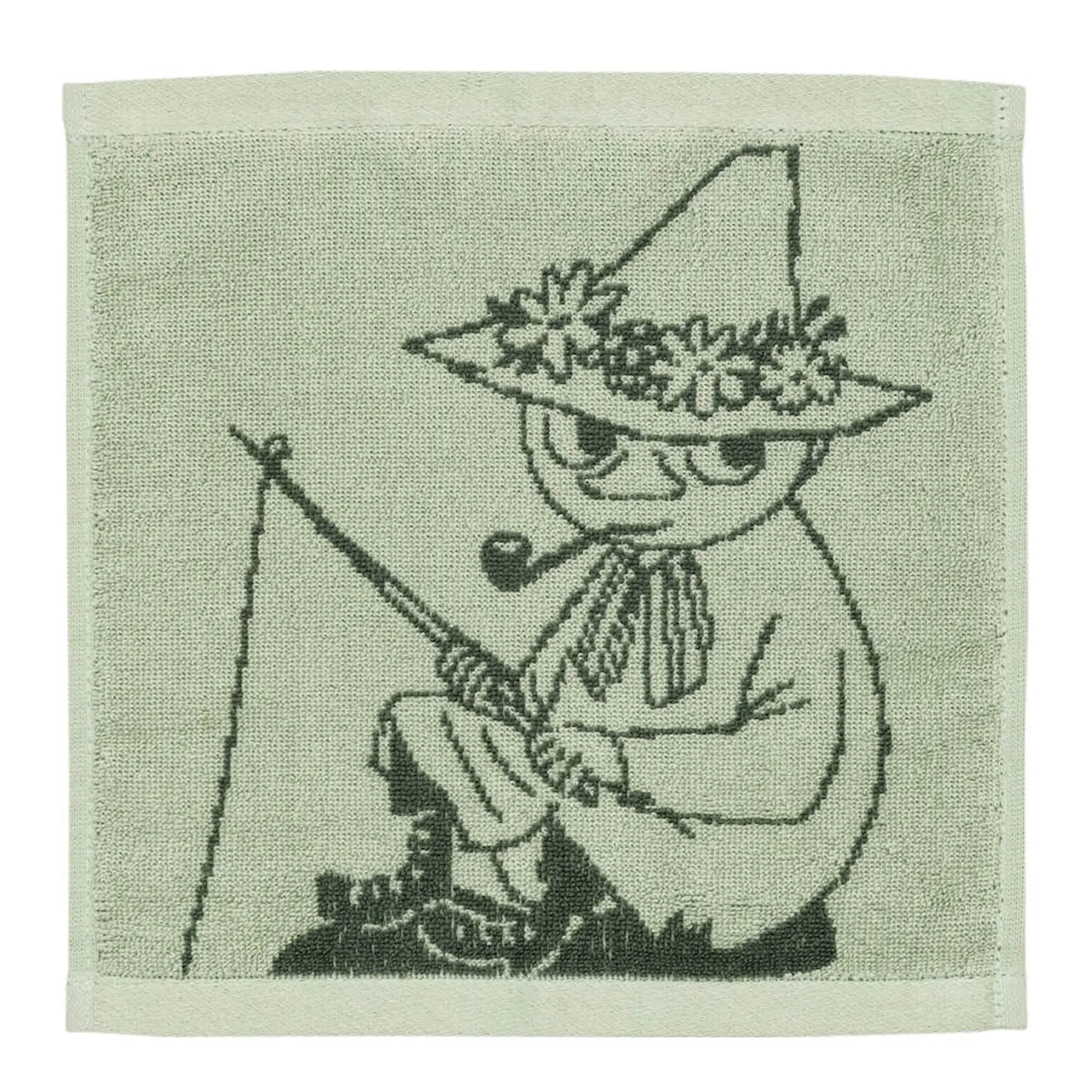 Moomin Arabia Mummi håndkle 25x25 cm Snusmumrikken grønn
