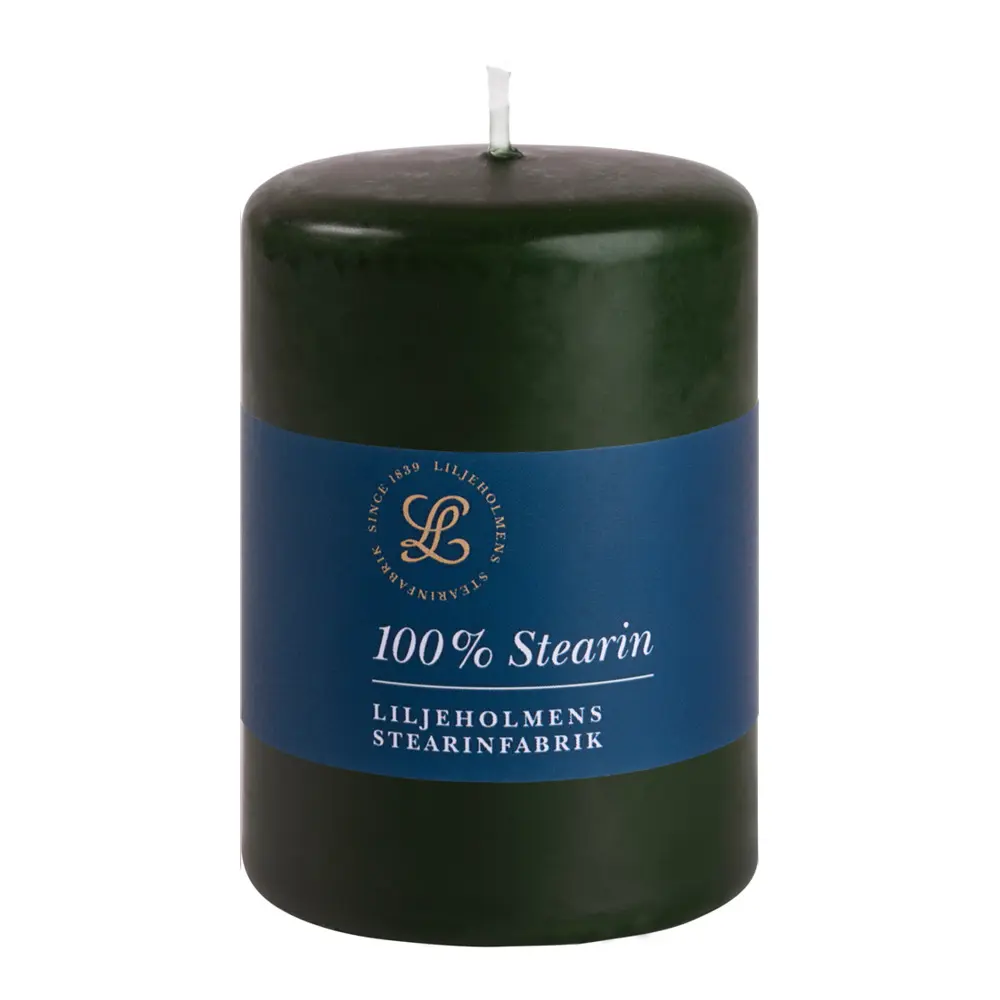 Pöytäkynttilä steariini 6,8x10 cm Vihreä
