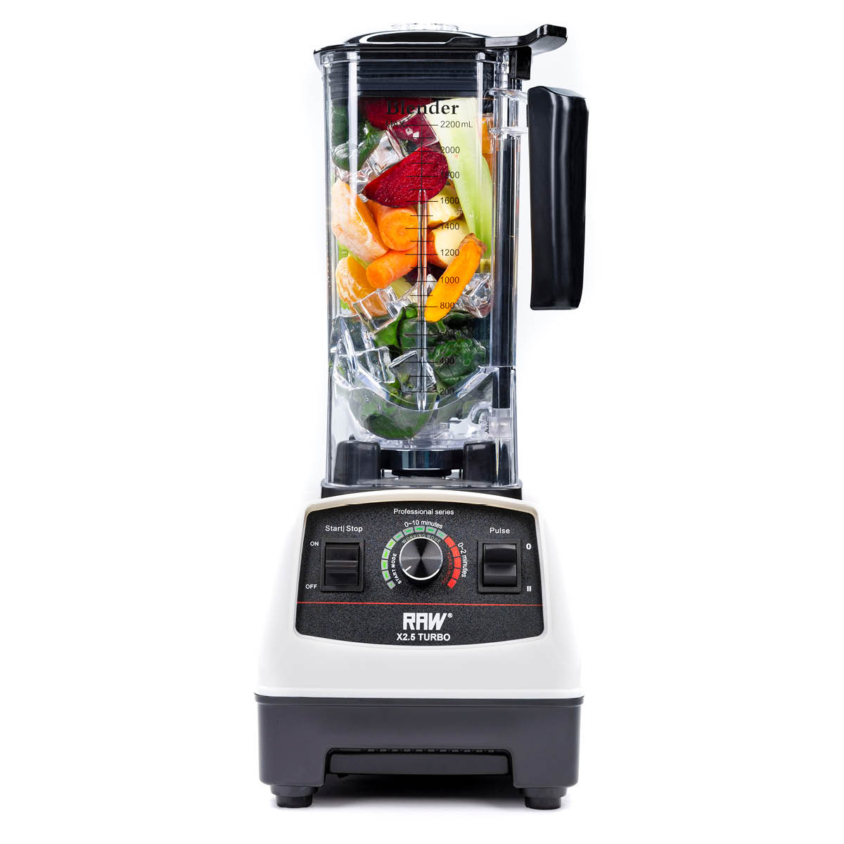 RAW Blender X 2,5 Turbo 2,2 L 1800W Vit