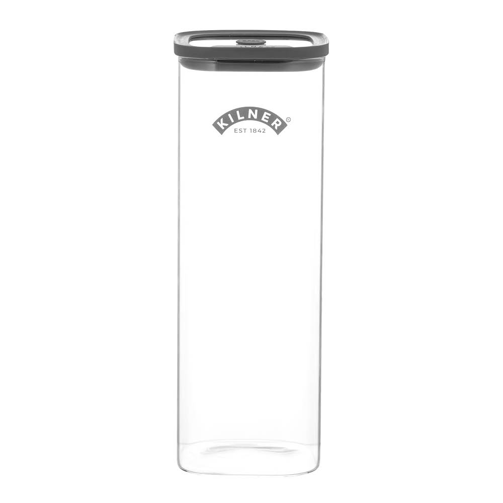 Kilner Fresh XL förvaringsburk 2 L glas/grå