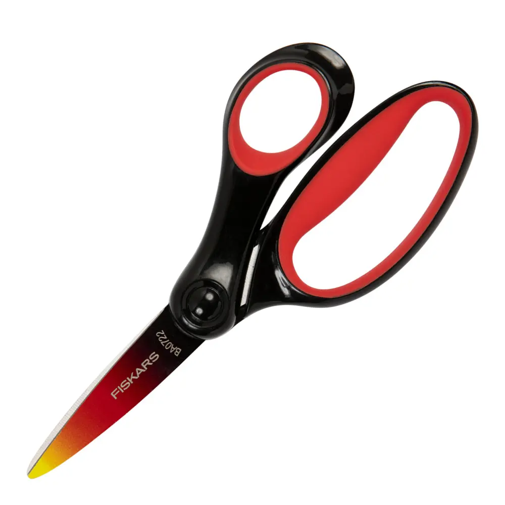 Lasten sakset 8+ vuotta 15 cm Liukuvärjätty punainen