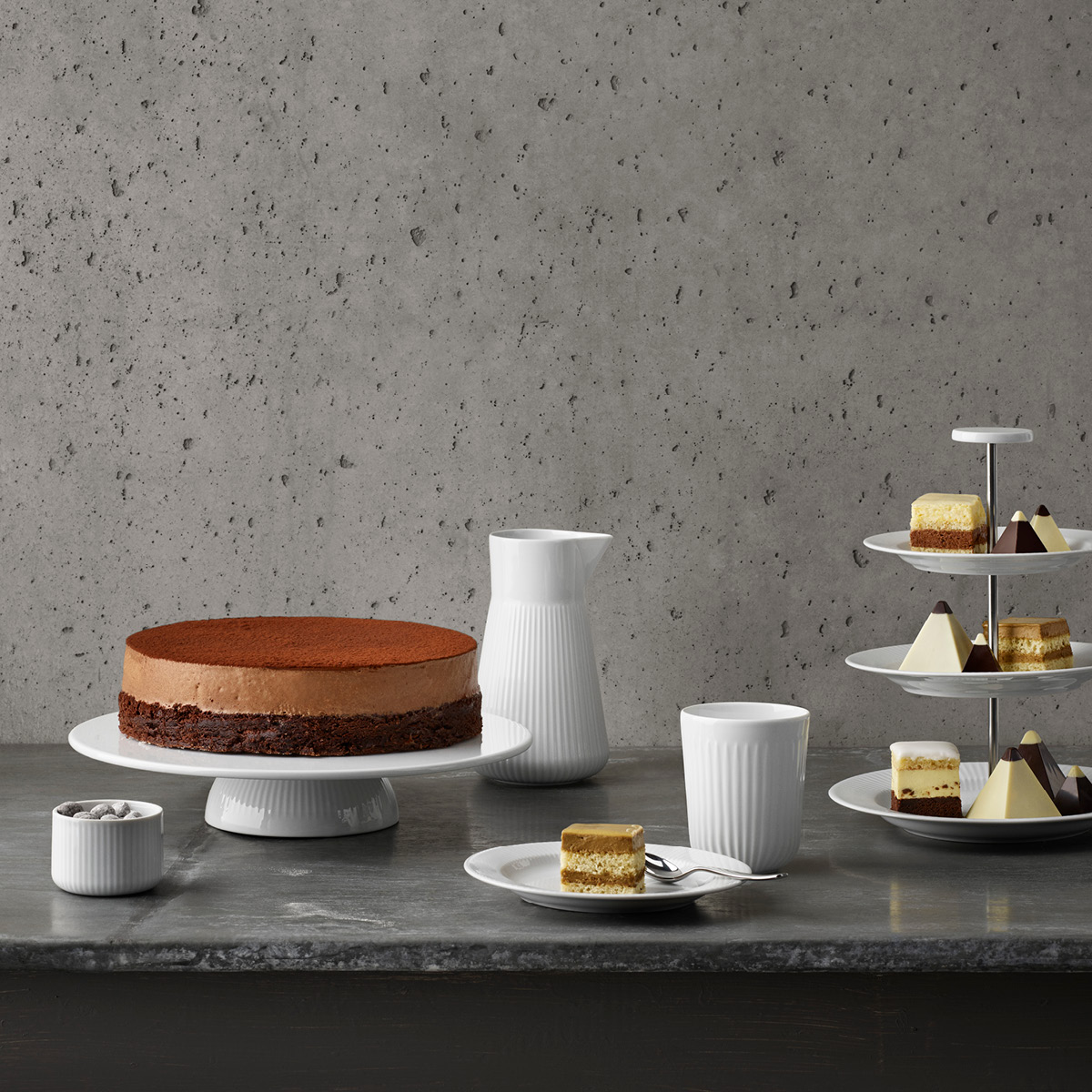 Eva Trio Legio Nova Tallrik flat 19 cm Vit