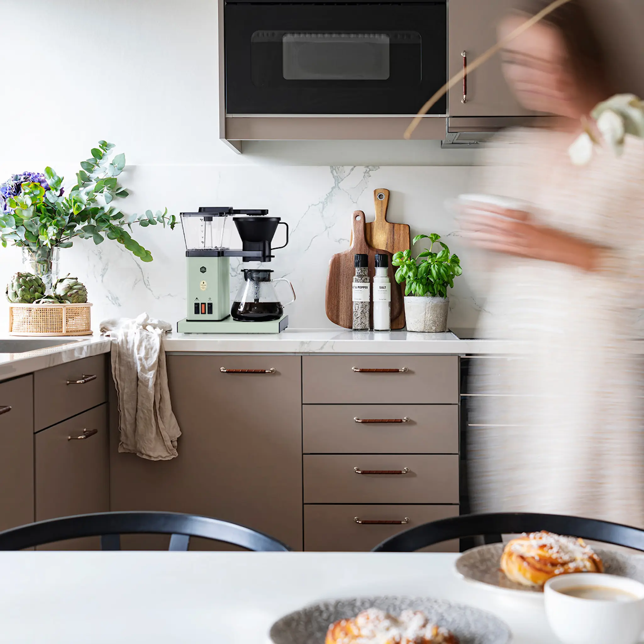 OBH Nordica Blooming Prime kaffebryggare 10 koppar misty green