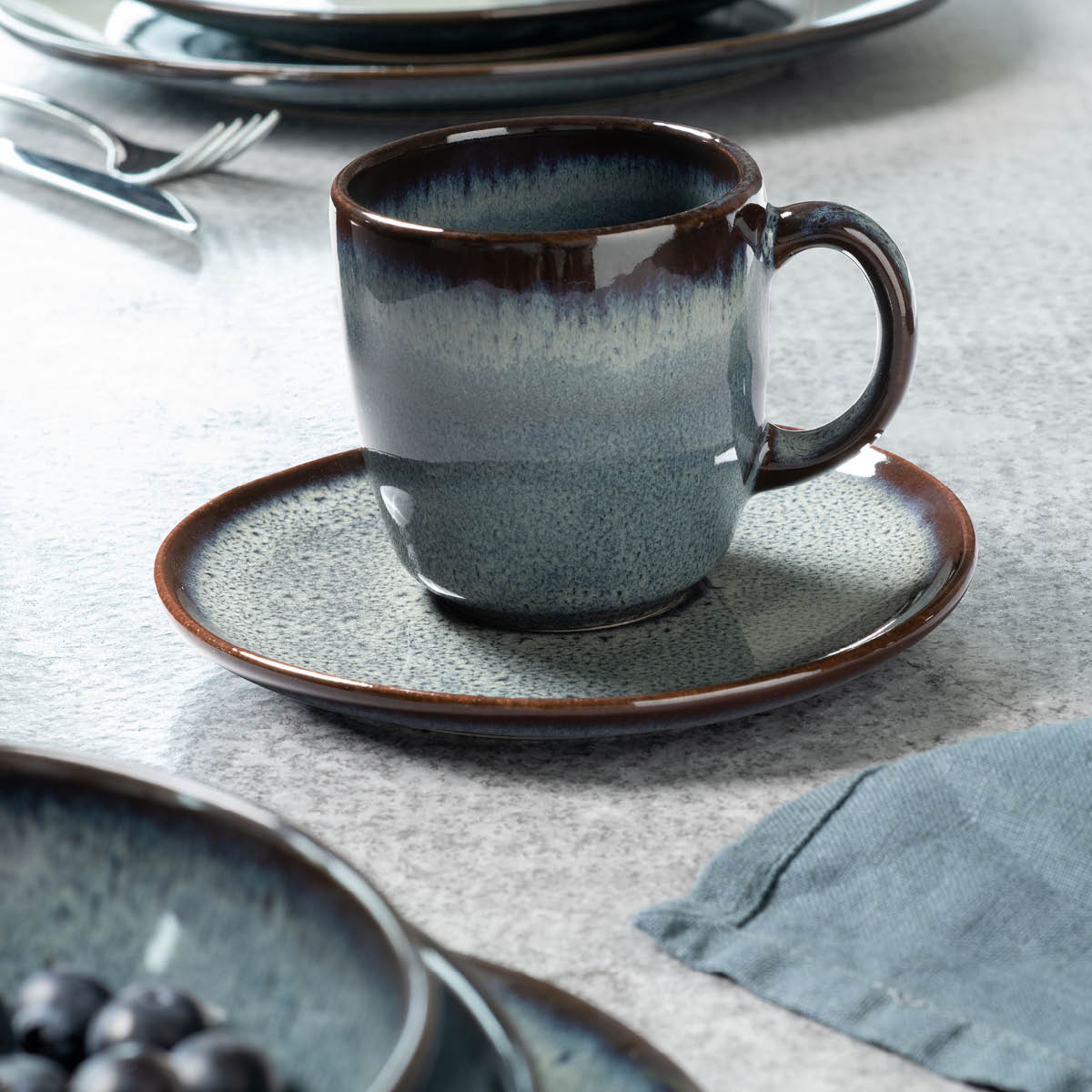 Villeroy & Boch Lave Gris Kahvikupin aluslautanen 15 cm
