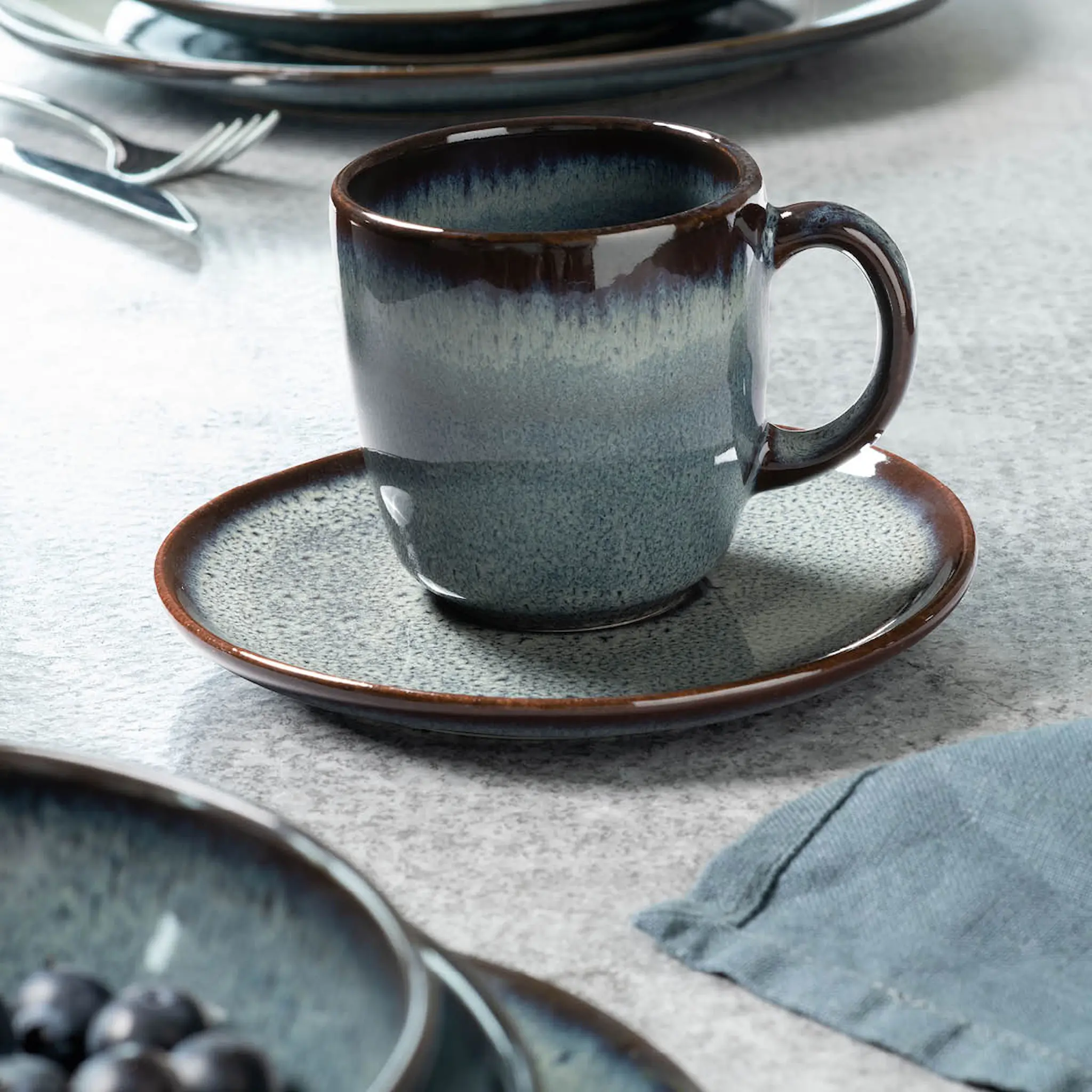 Villeroy & Boch Lave Gris Kahvikupin aluslautanen 15 cm