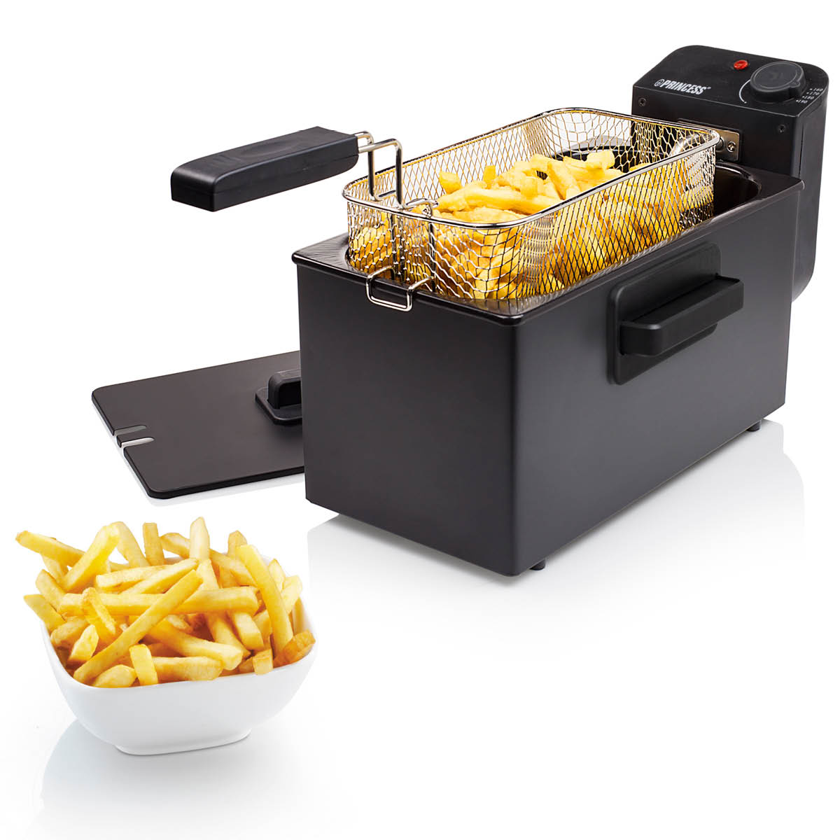 PRINCESS Fritös 182727 3L 2000W svart rostfritt stål