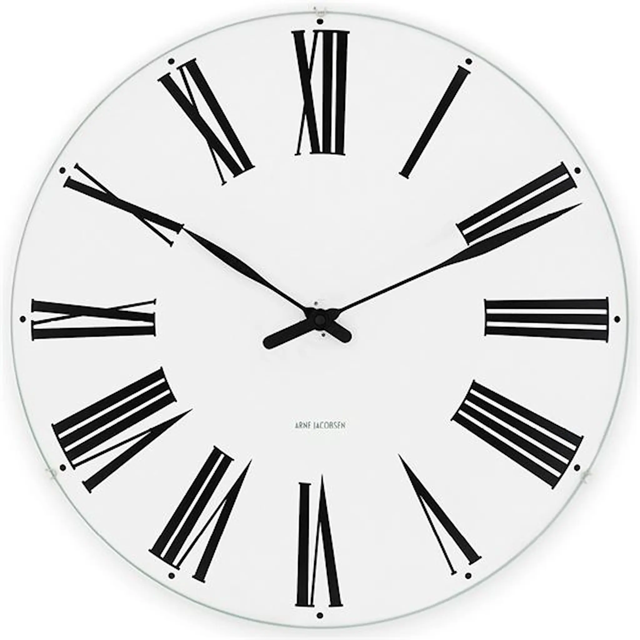 Arne Jacobsen Roman Väggur 48 cm Vit