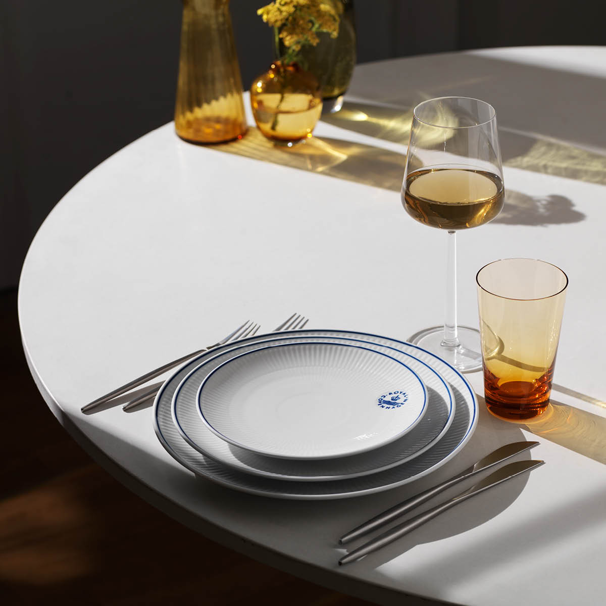 Royal Copenhagen Blueline tallerken coupe 23 cm