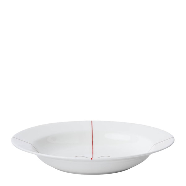 Julpaketet djup tallrik 23 cm röd