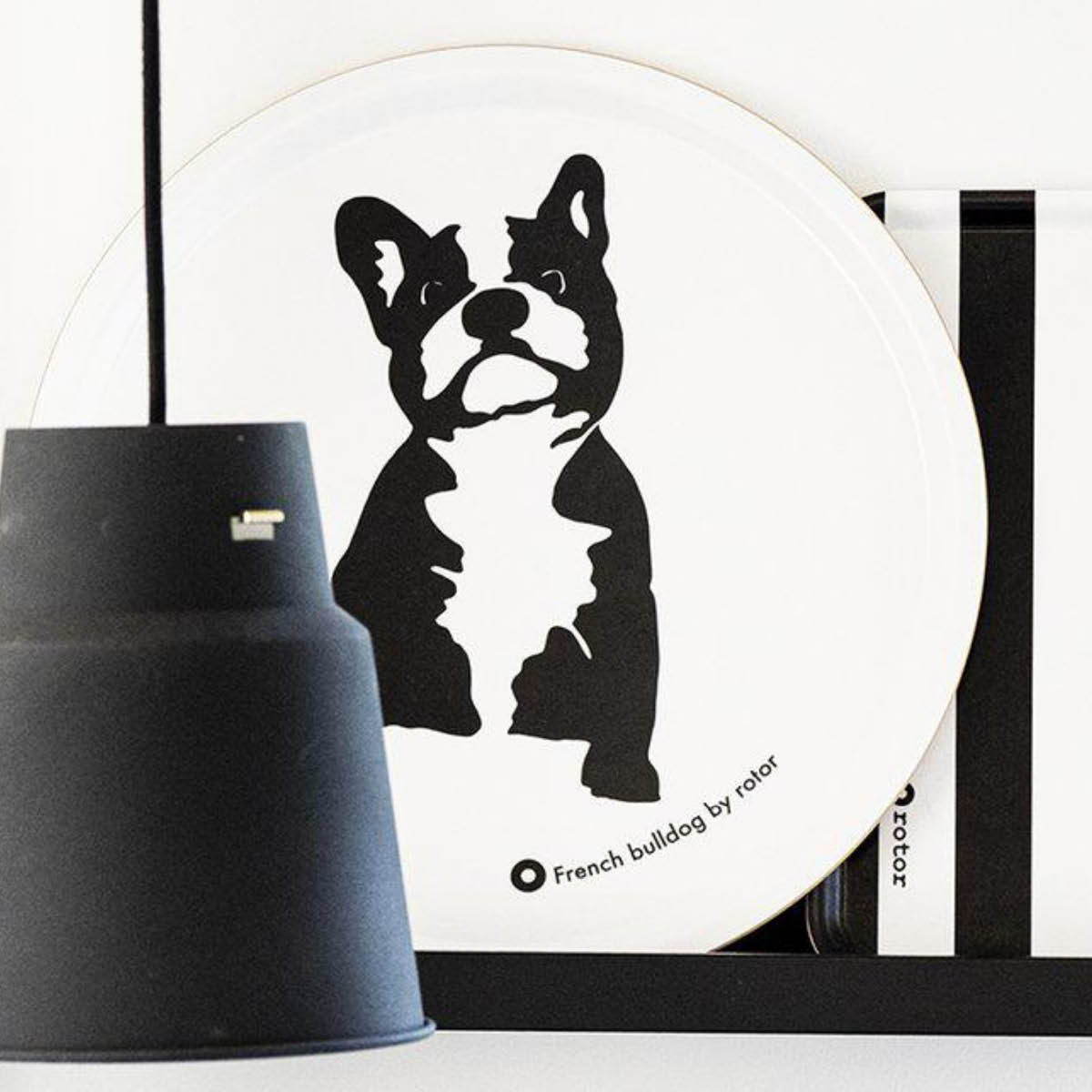 Rotor Design Buster serveringsbricka 38x38 cm vit/svart