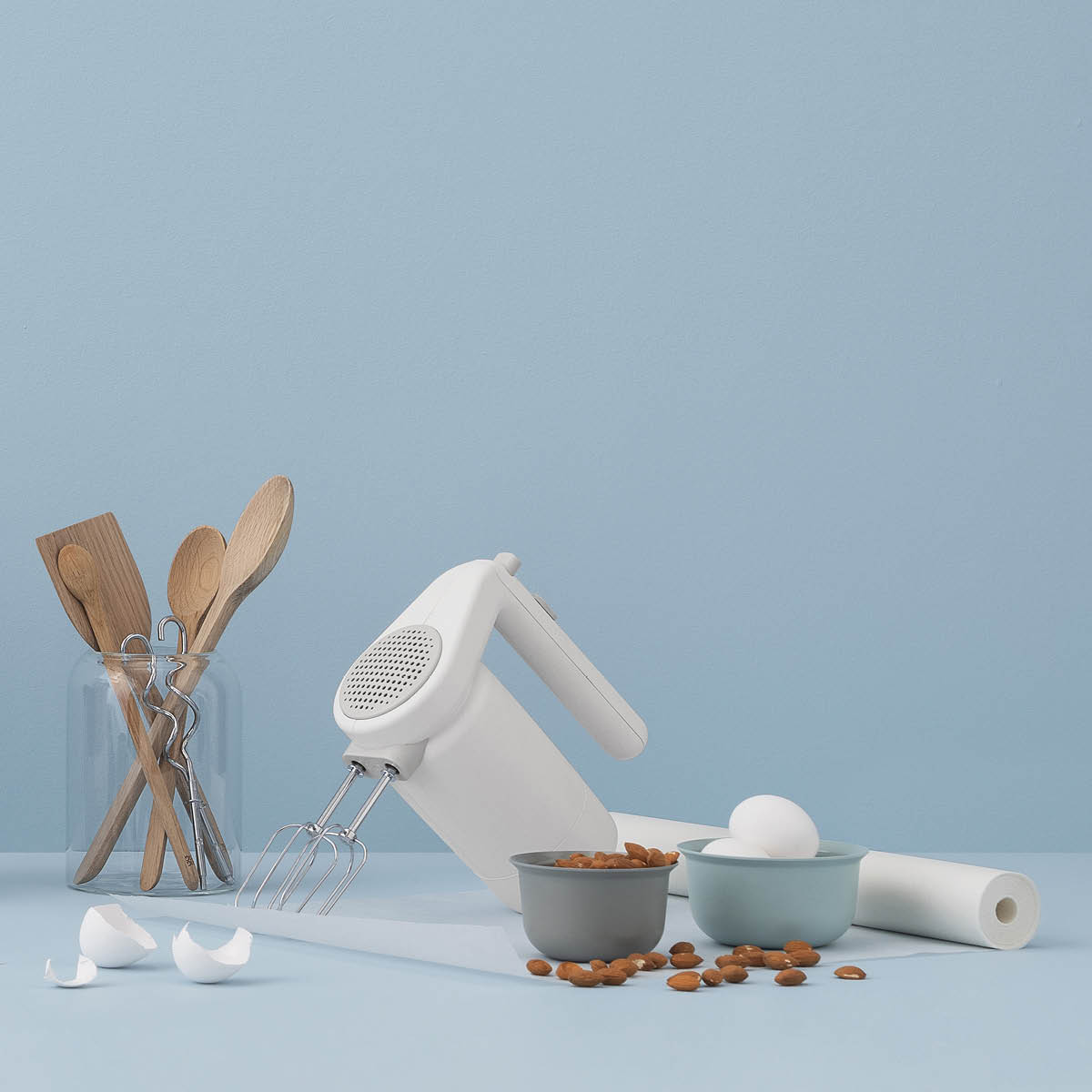 RIG-TIG FOODIE håndmikser hvit