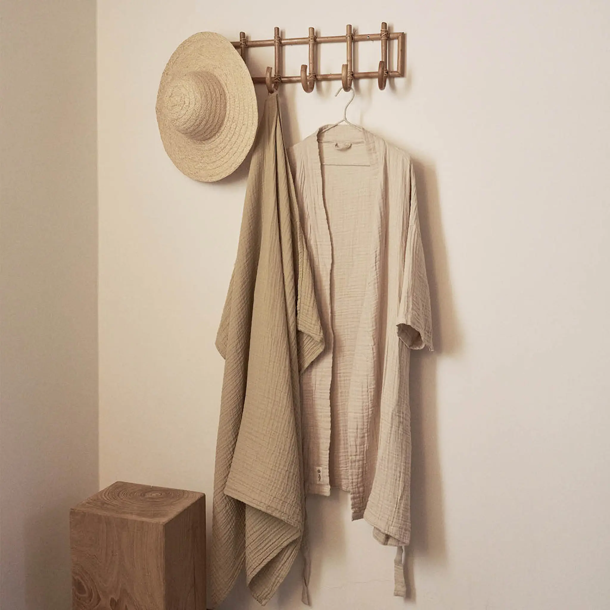 The Organic Company FINE badekåpe S/M stone