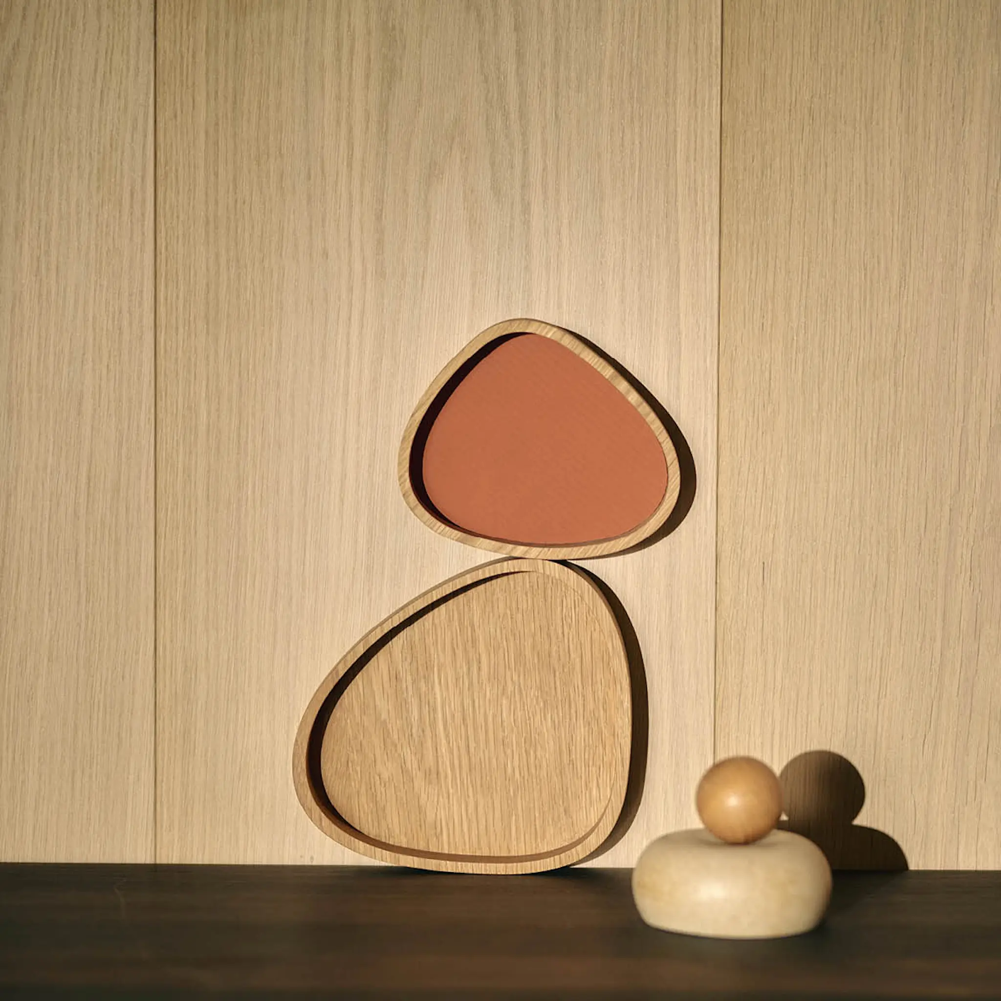 LIND DNA Curve Corduroy glasunderlägg 11x13 cm Rust