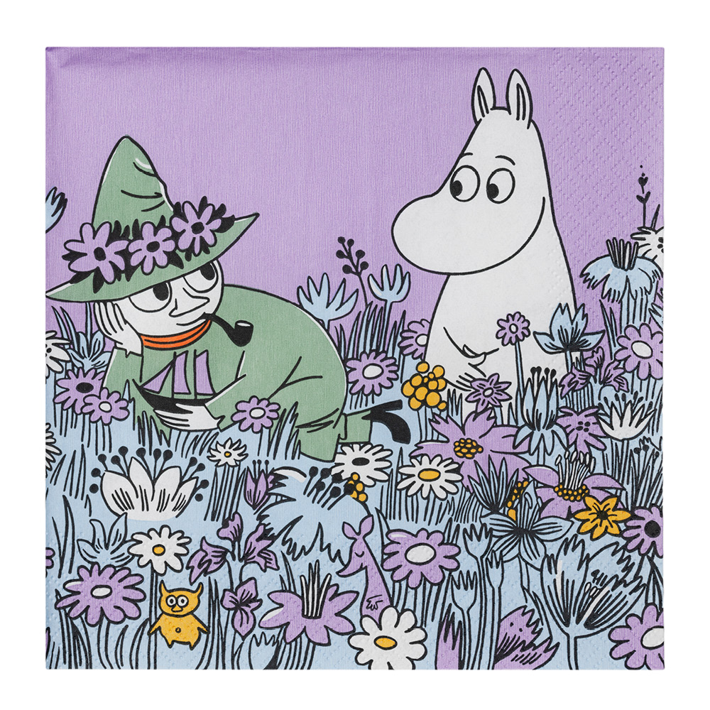 Moomin Arabia - Muumi Servetti 33x33 cm 20 kpl Sydänystävät