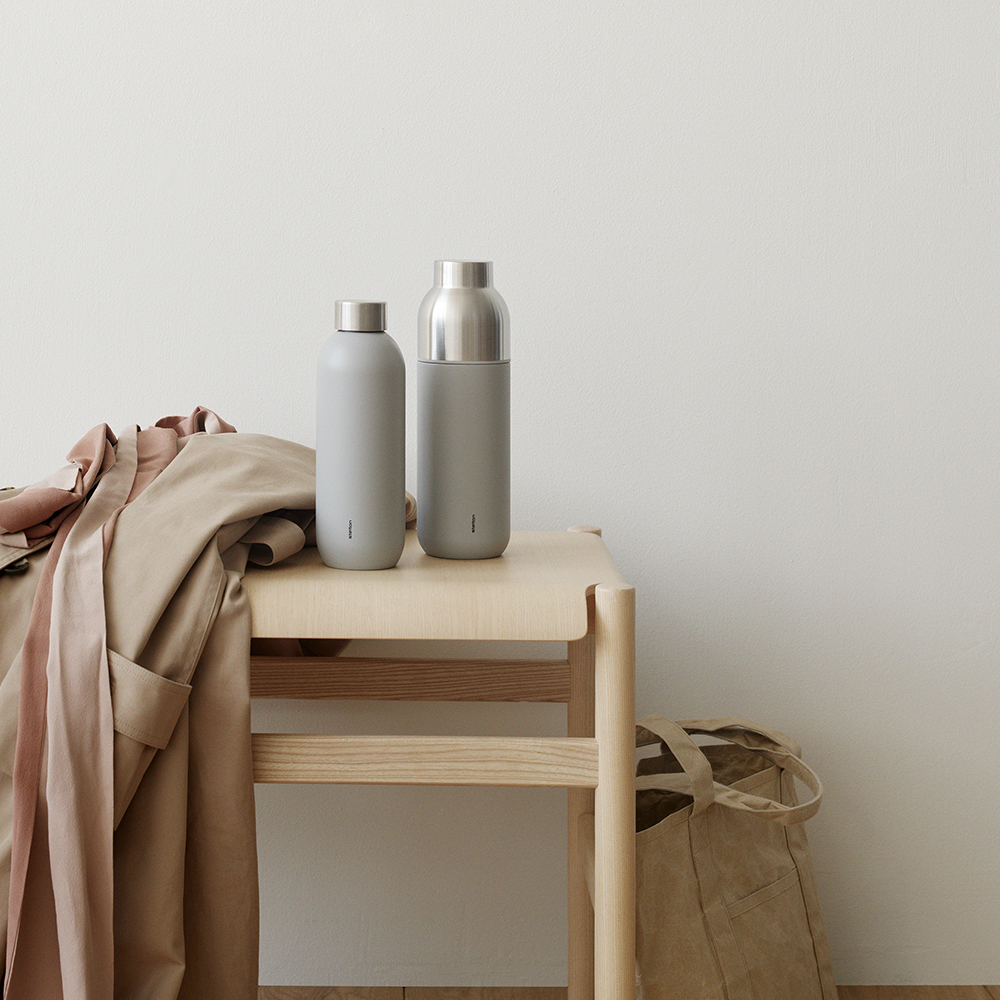 Stelton Keep Cool termoflaske 75 cl lysegrå