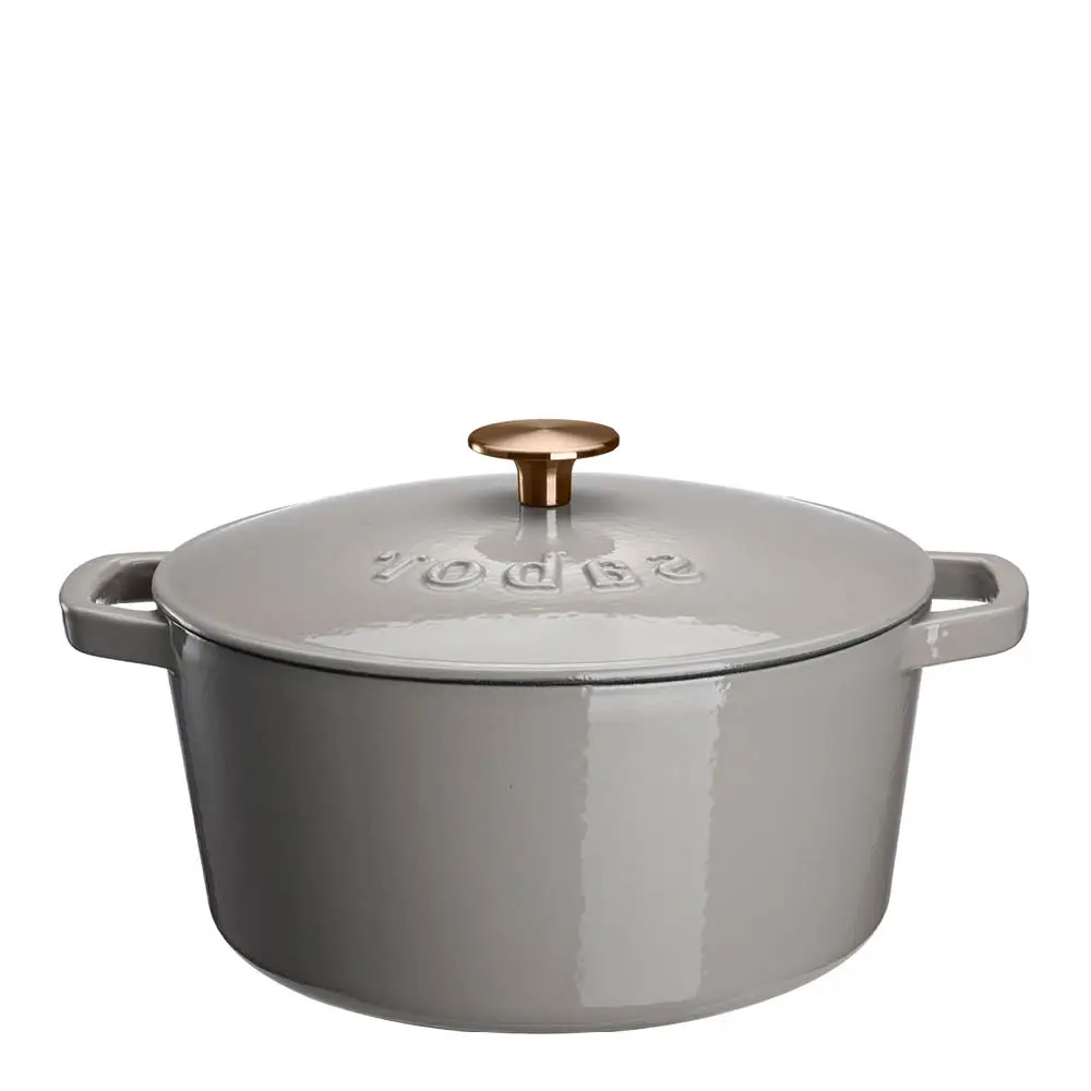 Støpejernsgryte 4,4L grå