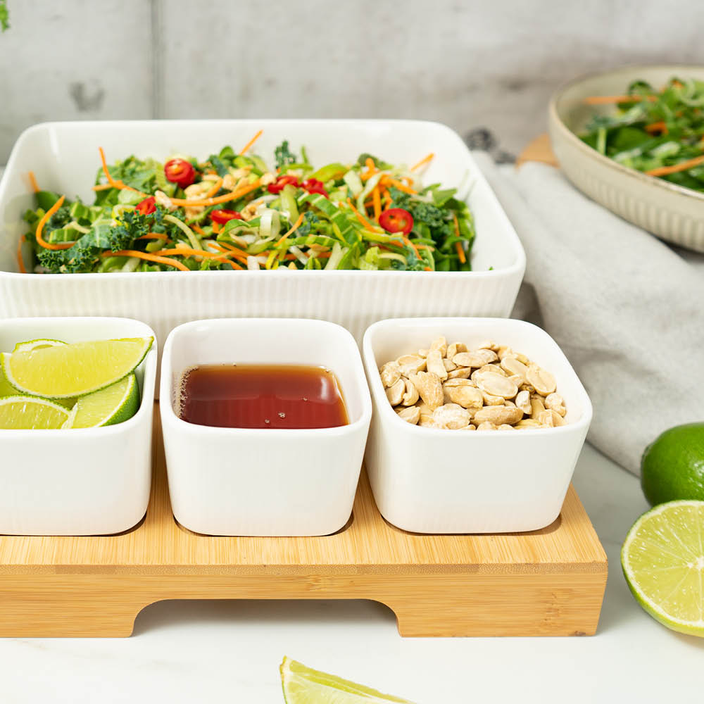 Modern House Nor tapassett 5 deler hvit/bambus