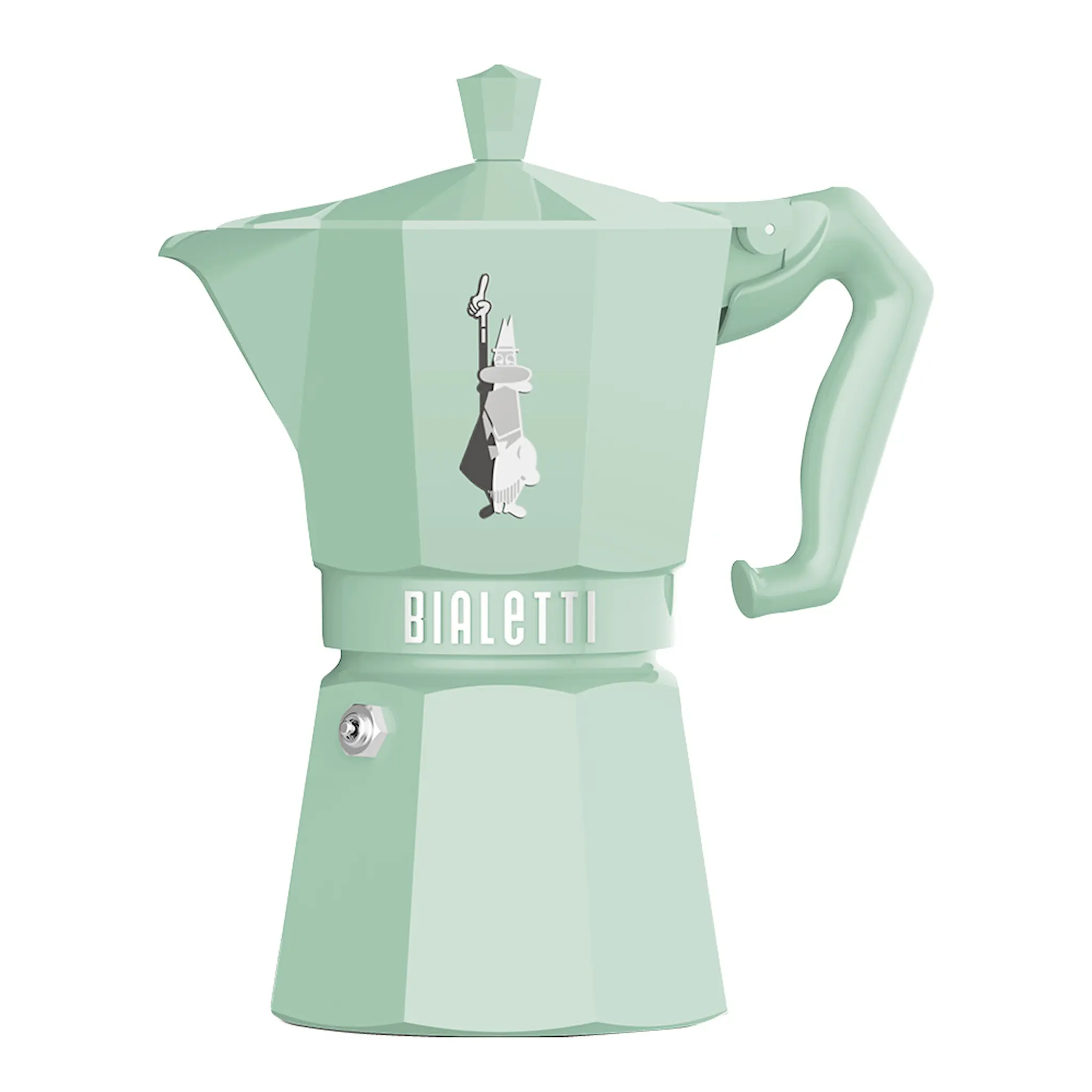 Bialetti Exclusive mokabryggare 6-koppar 25 cl pastellgrön