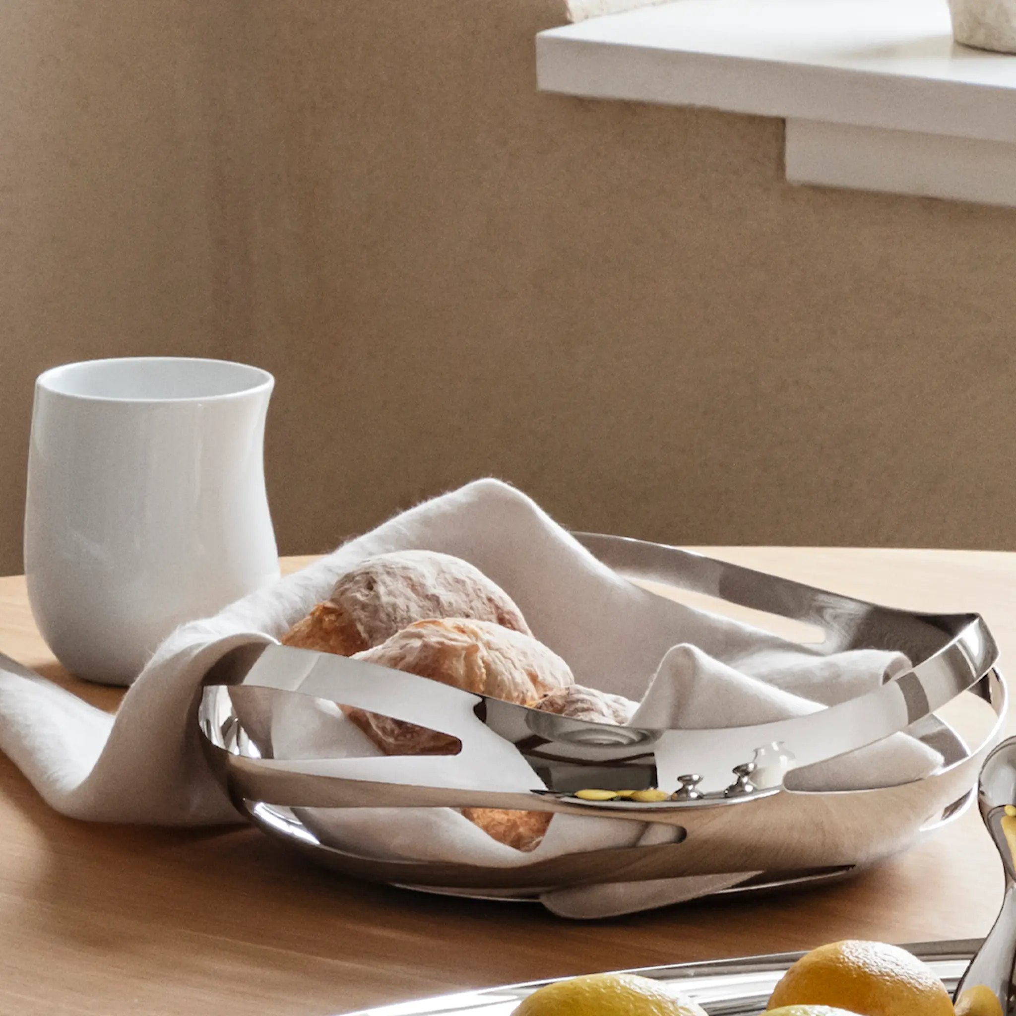 Georg Jensen Cobra Bröd-/fruktkorg 24 cm Rostfri