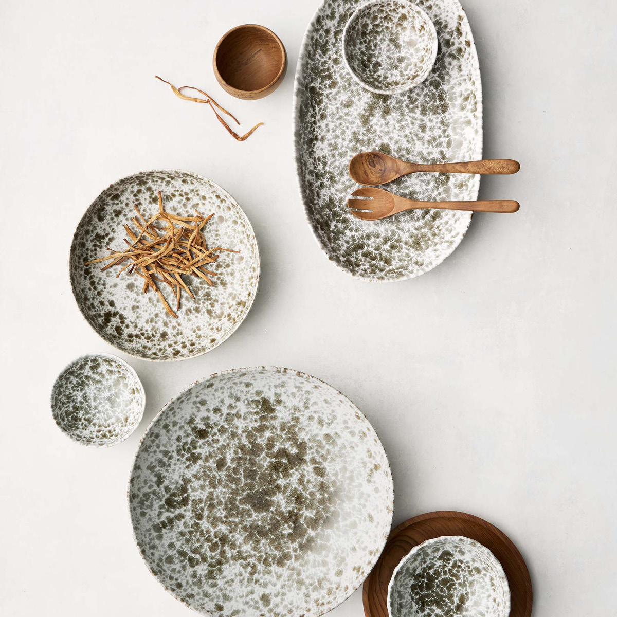 Tell Me More Rivoli skål mini 11 cm green splatter