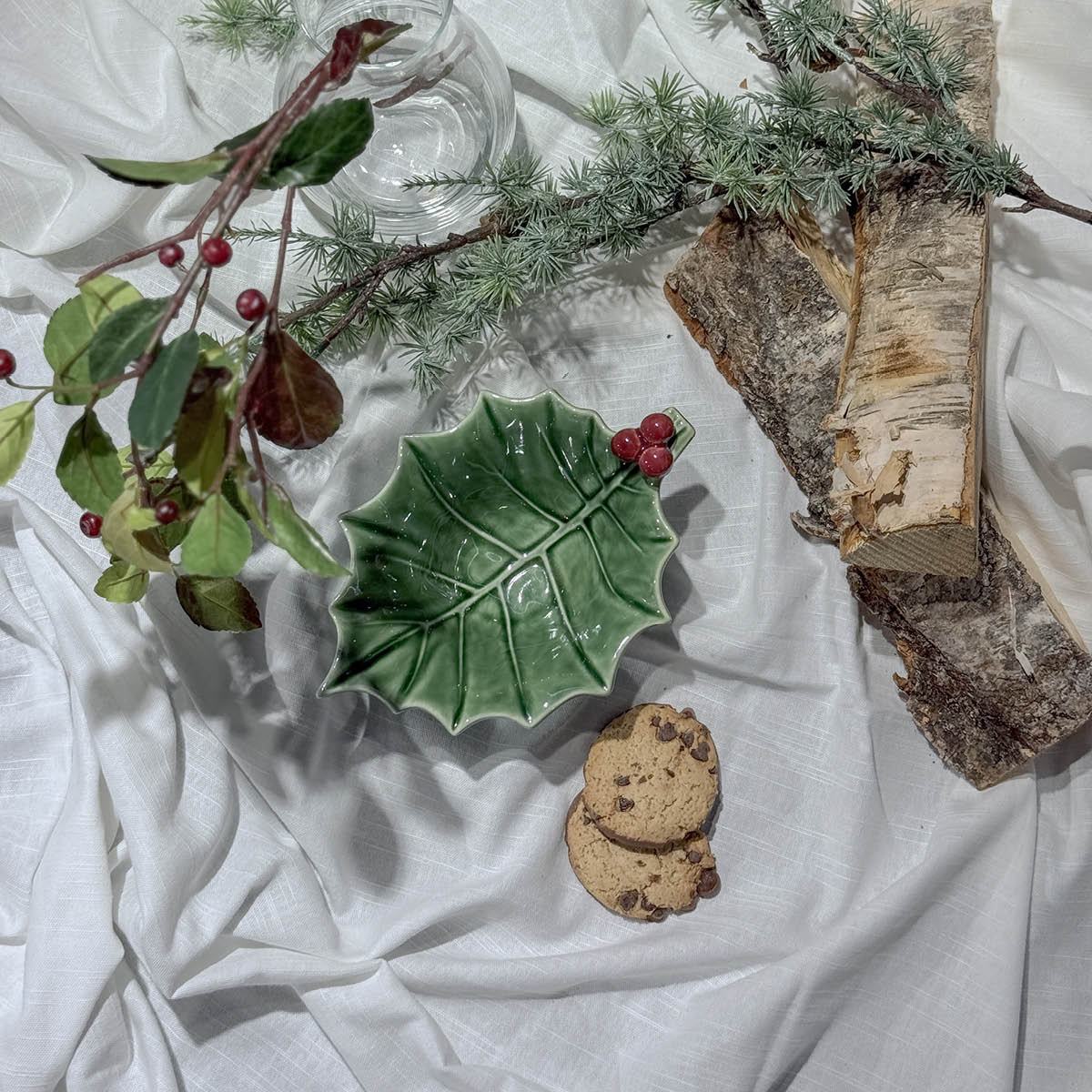 Bordallo Pinheiro Holly Kulho 21,5x15,5 cm Vihreä