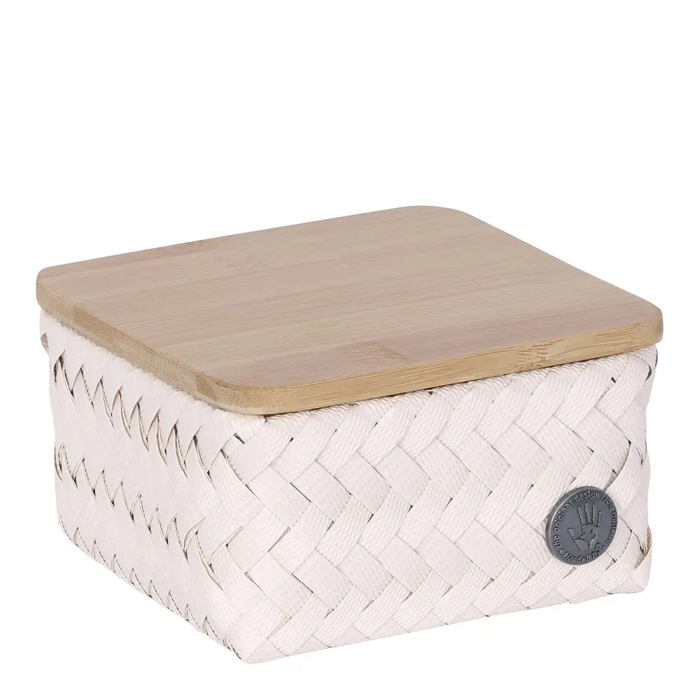 Top Fit Tiny oppbevaringskurv m/lokk 13x13x8 cm champagne