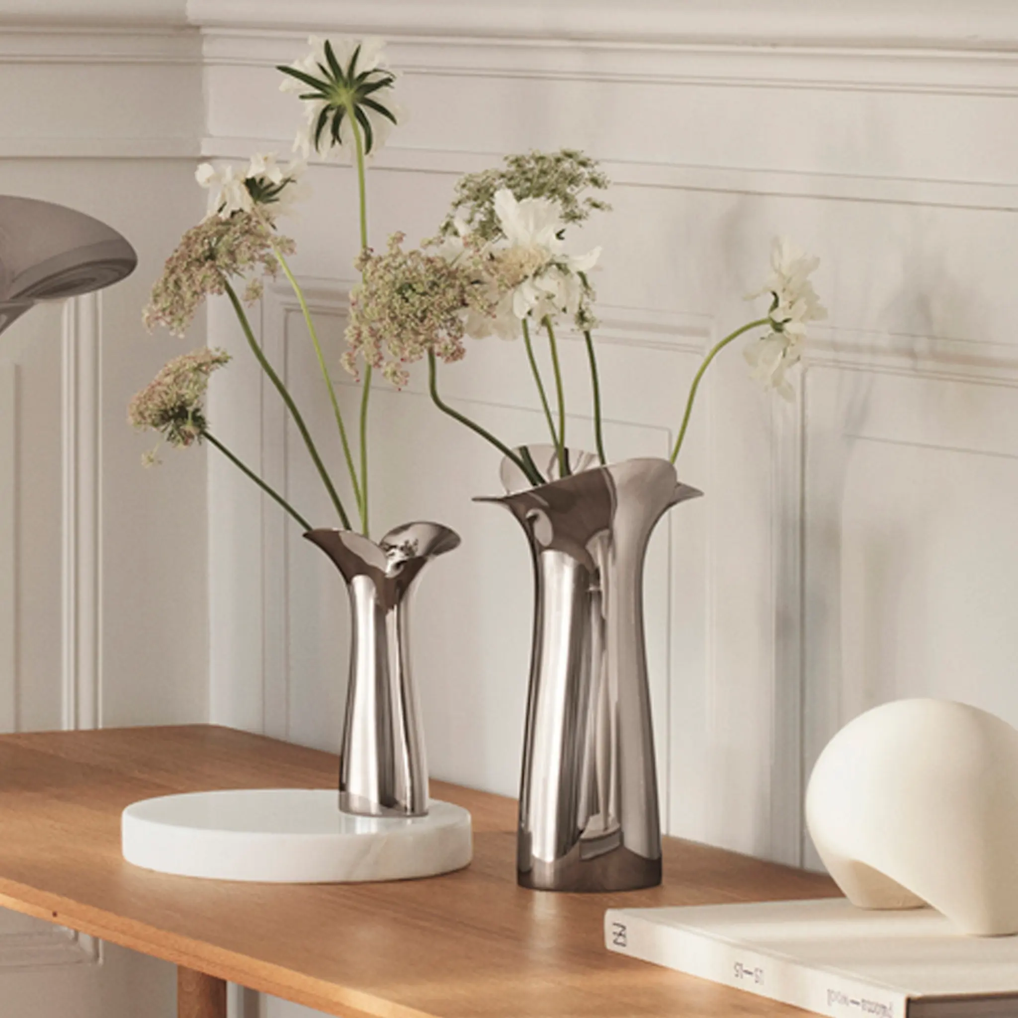 Georg Jensen Bloom Botanica Vas 22 cm Stål