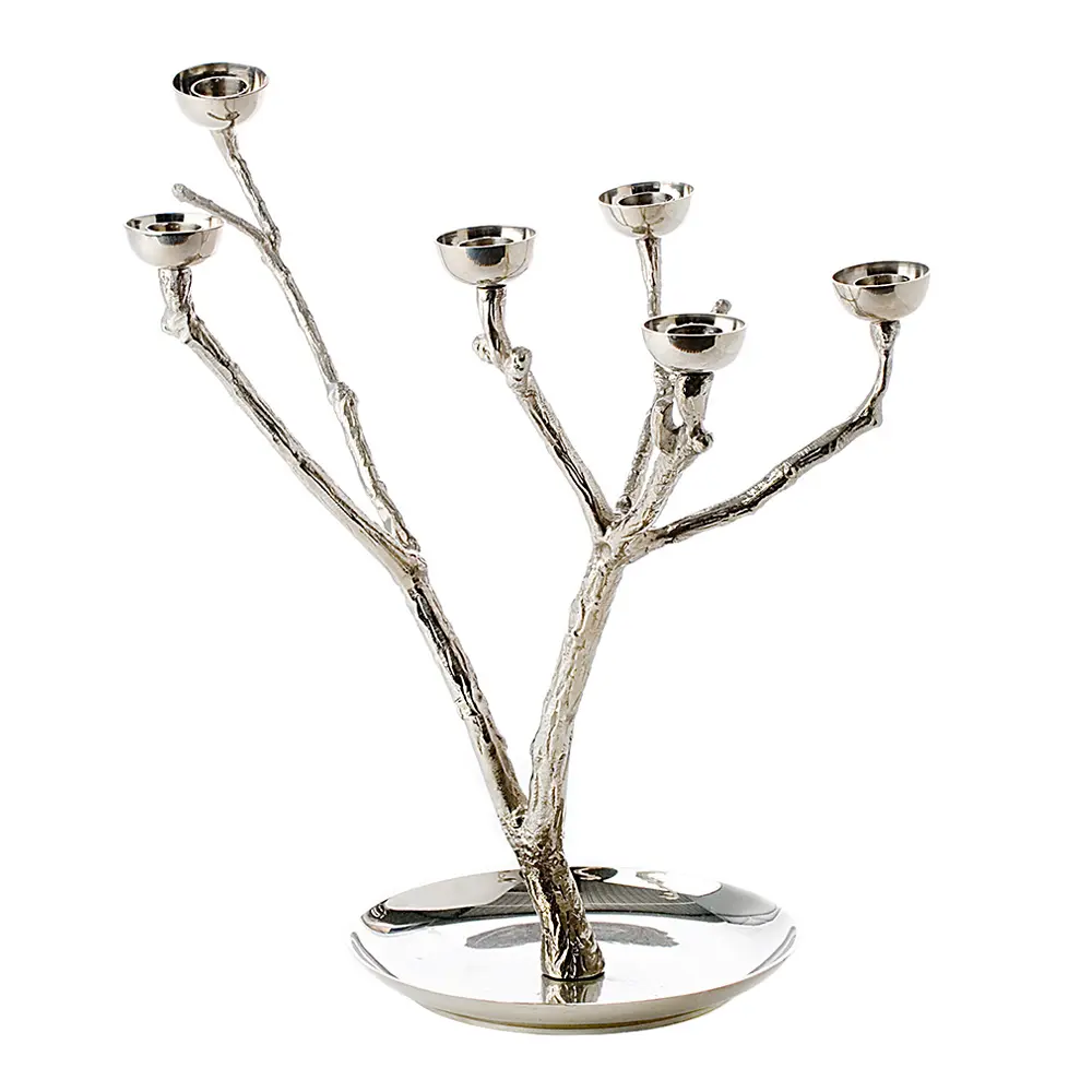 Twiggy Kynttelikkö 35 cm Hopea