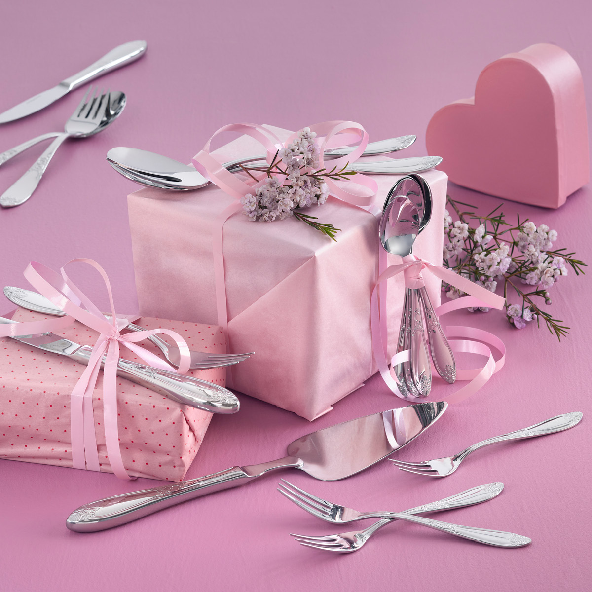 Hardanger bestikk Nina kakesett 7 deler