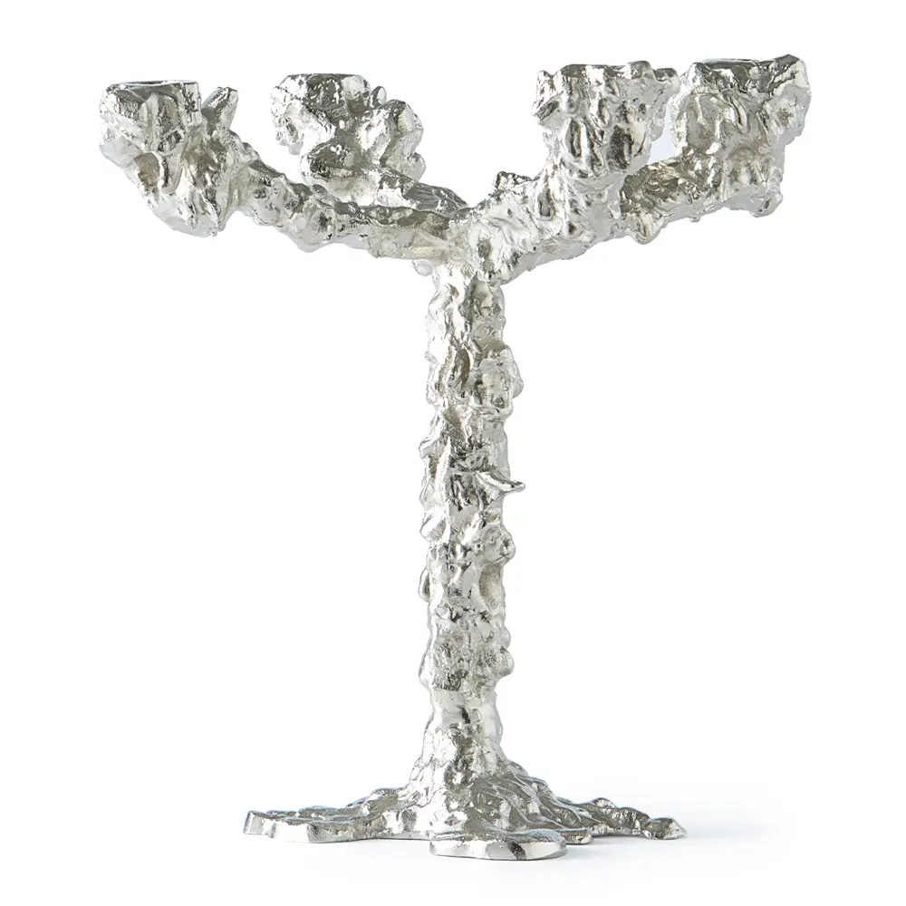 Drip Kynttilänjalka 32 cm Hopea