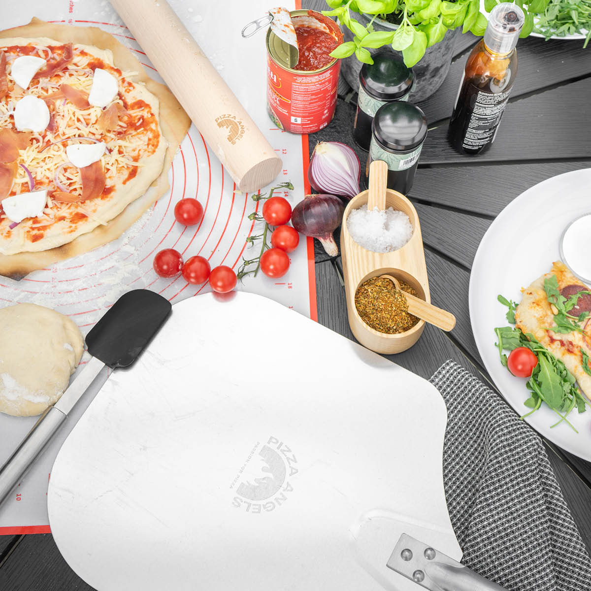 Modern House Pizza Angels krydderoppbevaring i tre