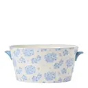 Blomkruka 15x30 cm blå/vit blommönster