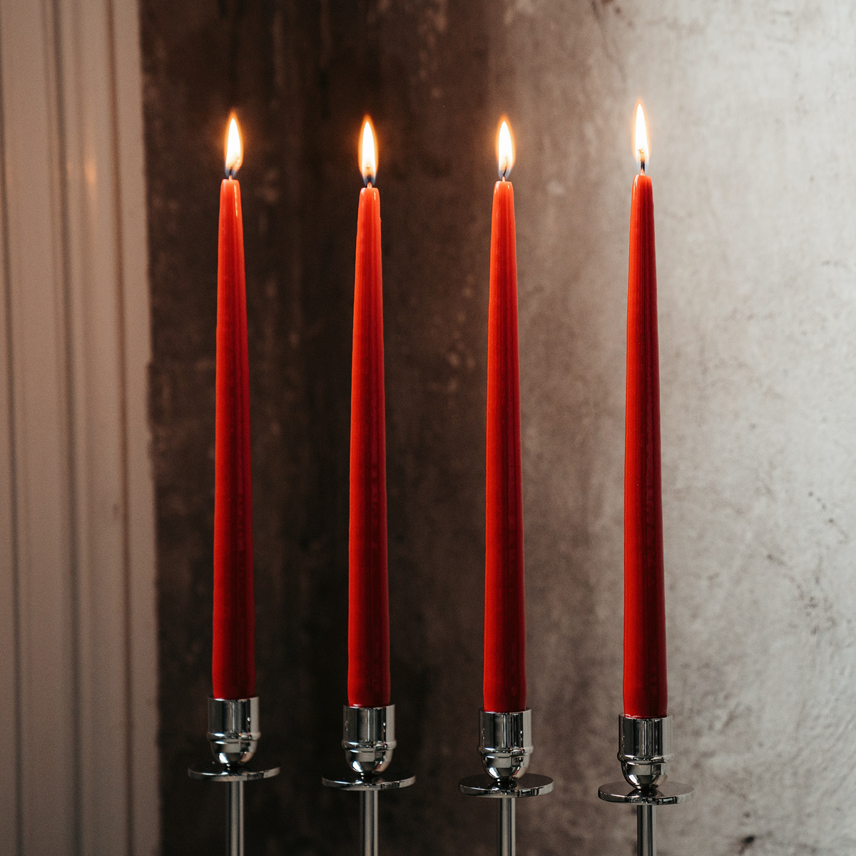 Hilke Herrgårdsljus 30 cm 6-pack Julröd