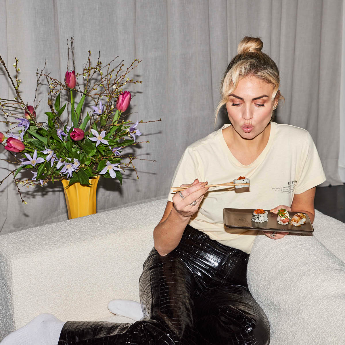 Aida RAW Metallic Brown tallerken 23,5x15 cm