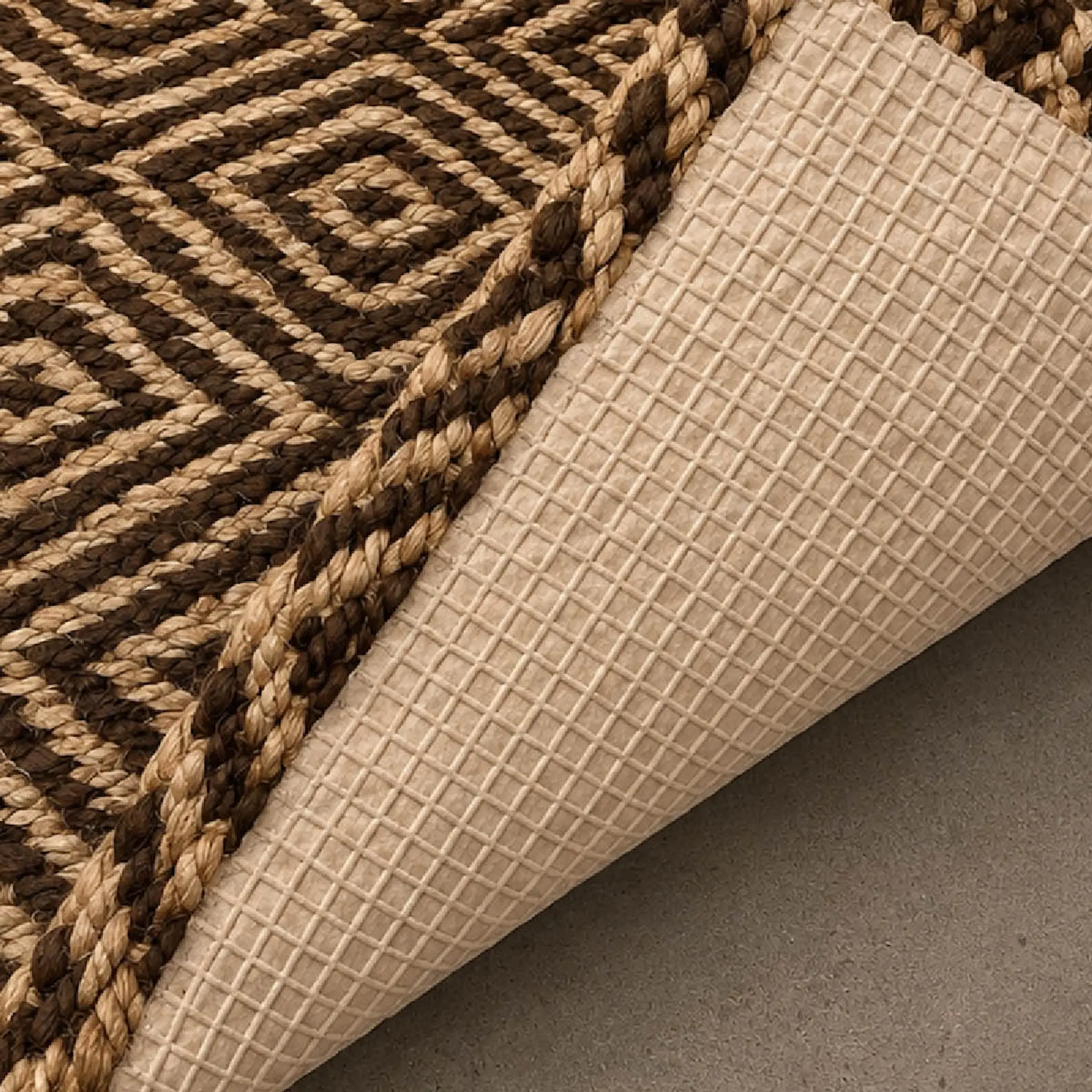 Deco Nord Gåsöga dørmatte 60x90 cm Nature/Cocoa