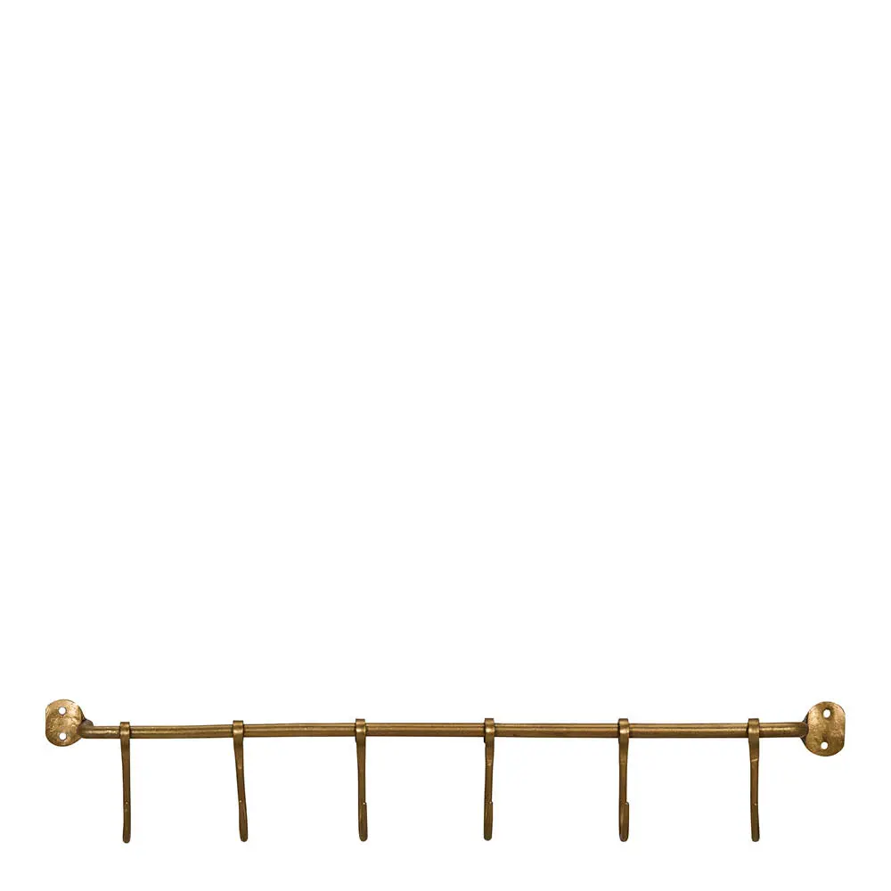 Tanko koukuilla 6 kpl 60 cm Messinki