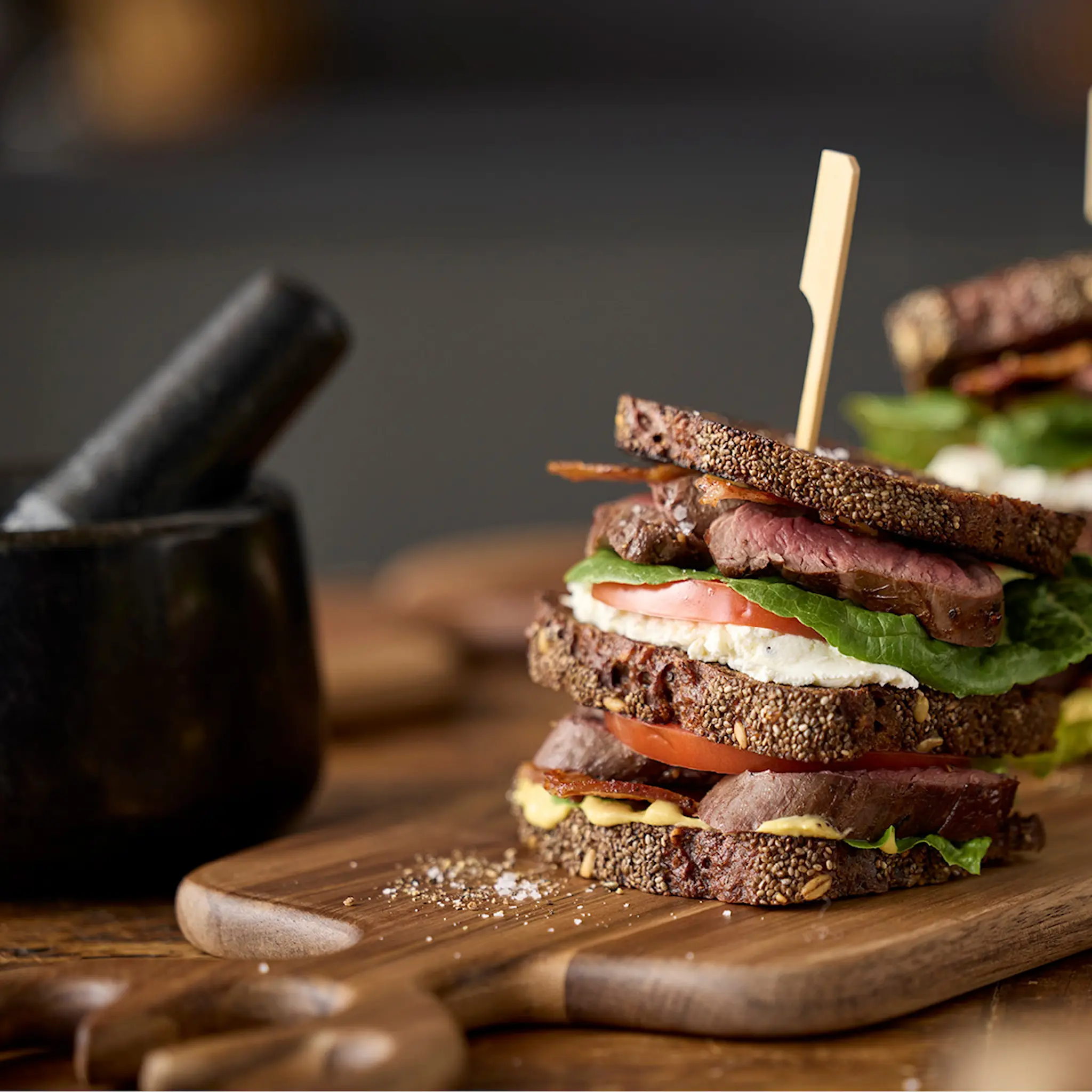 Holm Holm Tarjotin 44x18x1,5 cm Akaasia