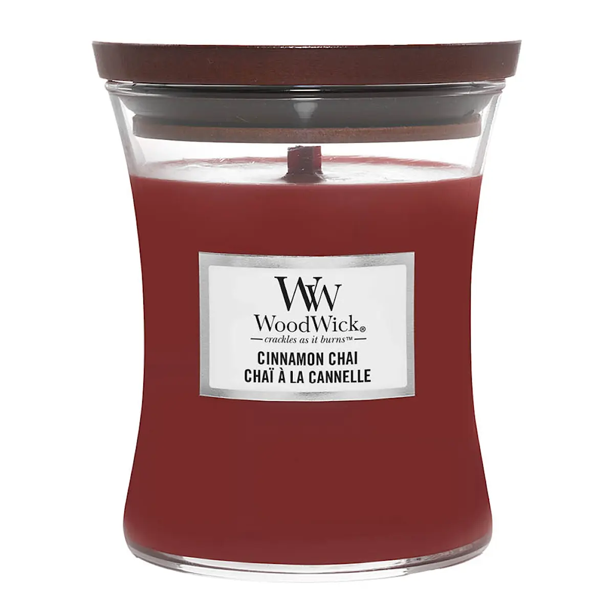 WoodWick Hourglass doftljus medium cinnamon chai
