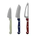 Cheese Knives ostknivar 3-pack vit/blå/röd