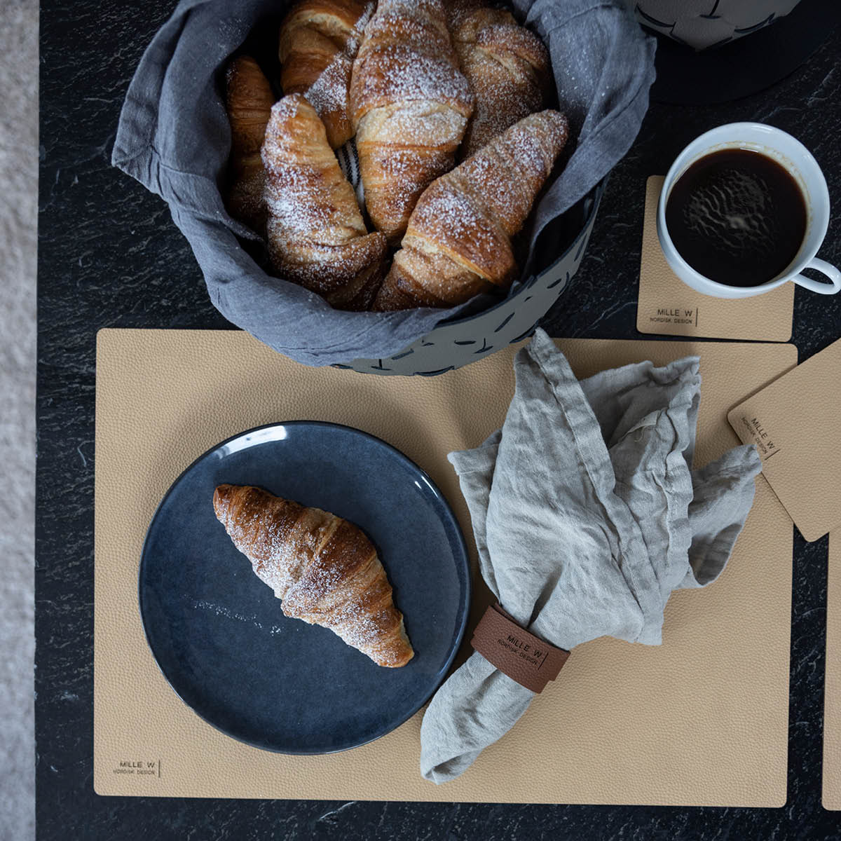 MiLLE W NORDISK DESIGN Rectangular Pöytätabletti 45x35 cm Beige