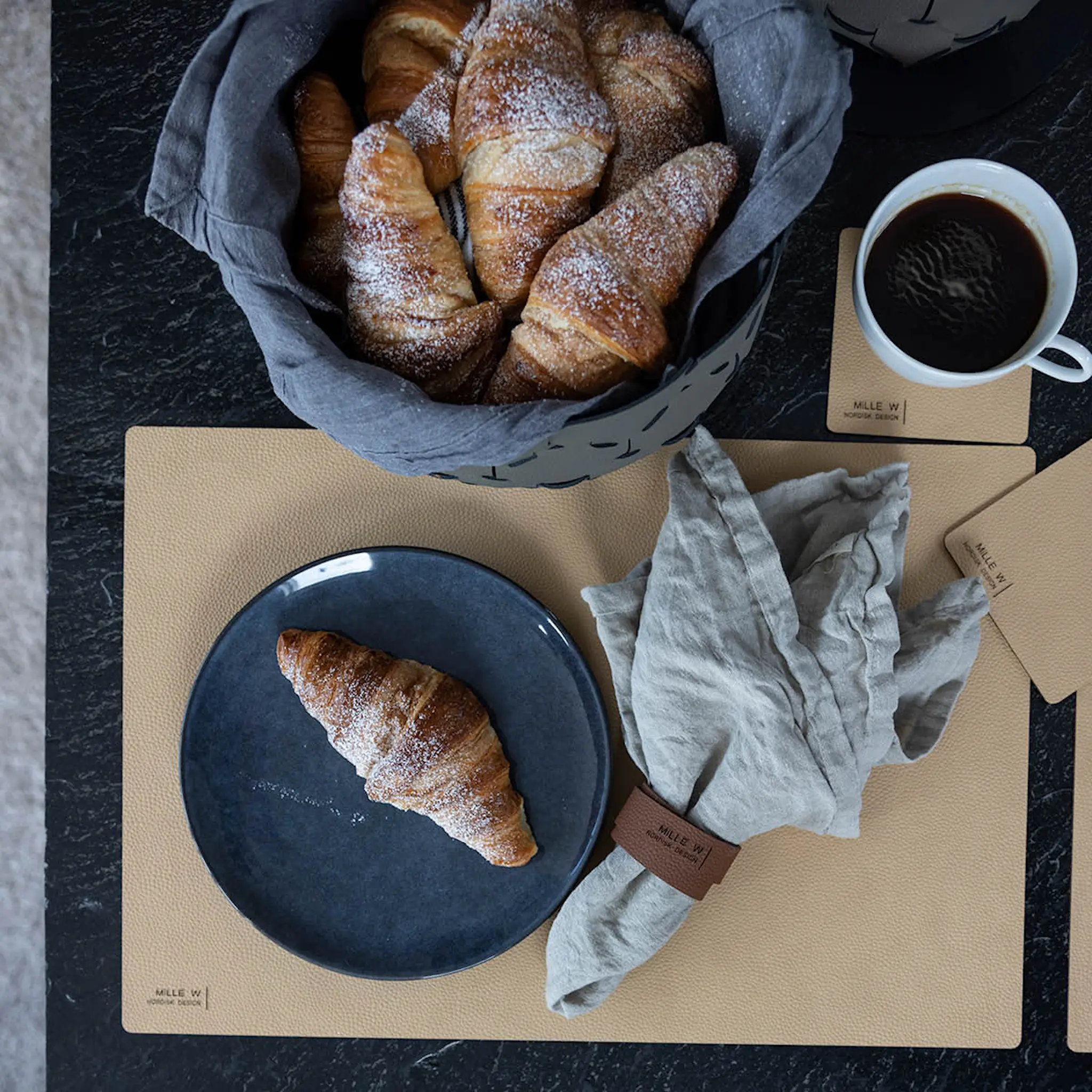 MiLLE W NORDISK DESIGN Rectangular Pöytätabletti 45x35 cm Beige