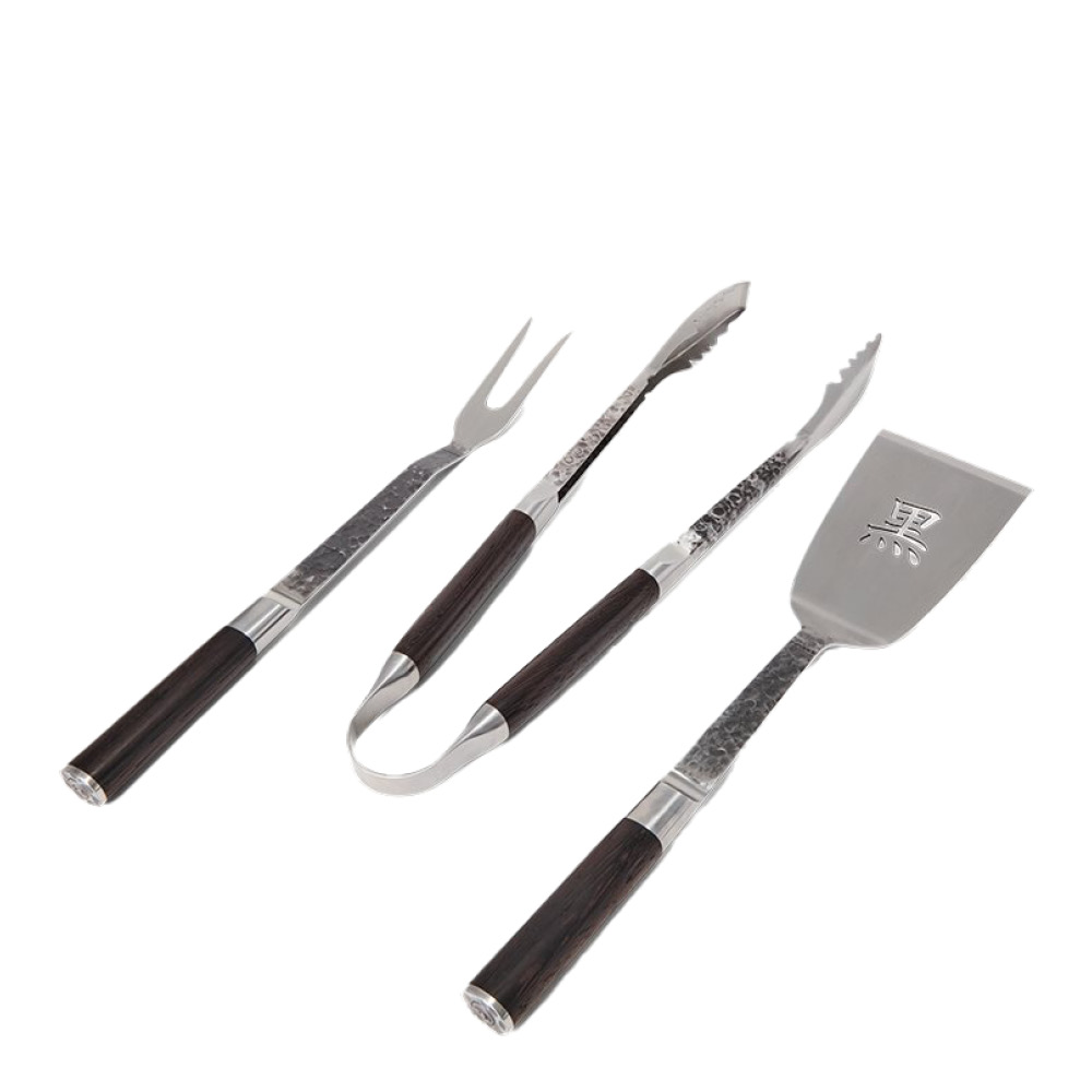 Satake - Kuro BBQ Setti 3 osaa Ruskea/Ruostumaton