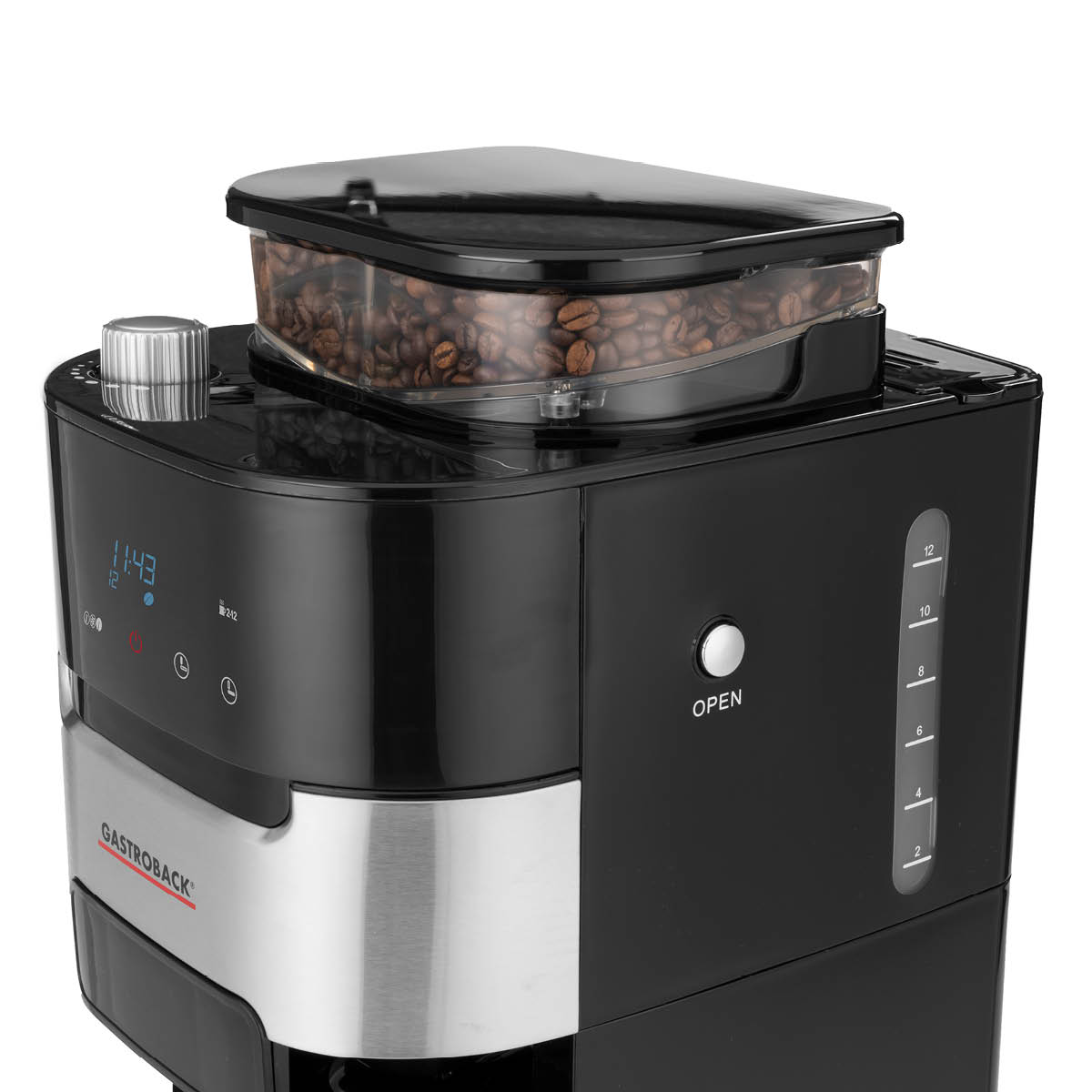 Gastroback Grind & Brew Pro Kahvinkeitin sisäänrakennetulla myllyllä 1,5L