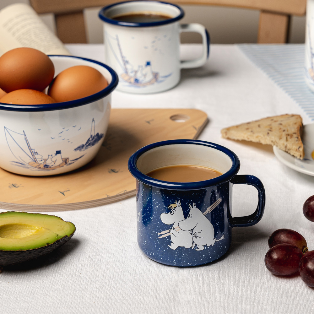 Muurla Mummikopp Emalje 25 cl sjømenn blå