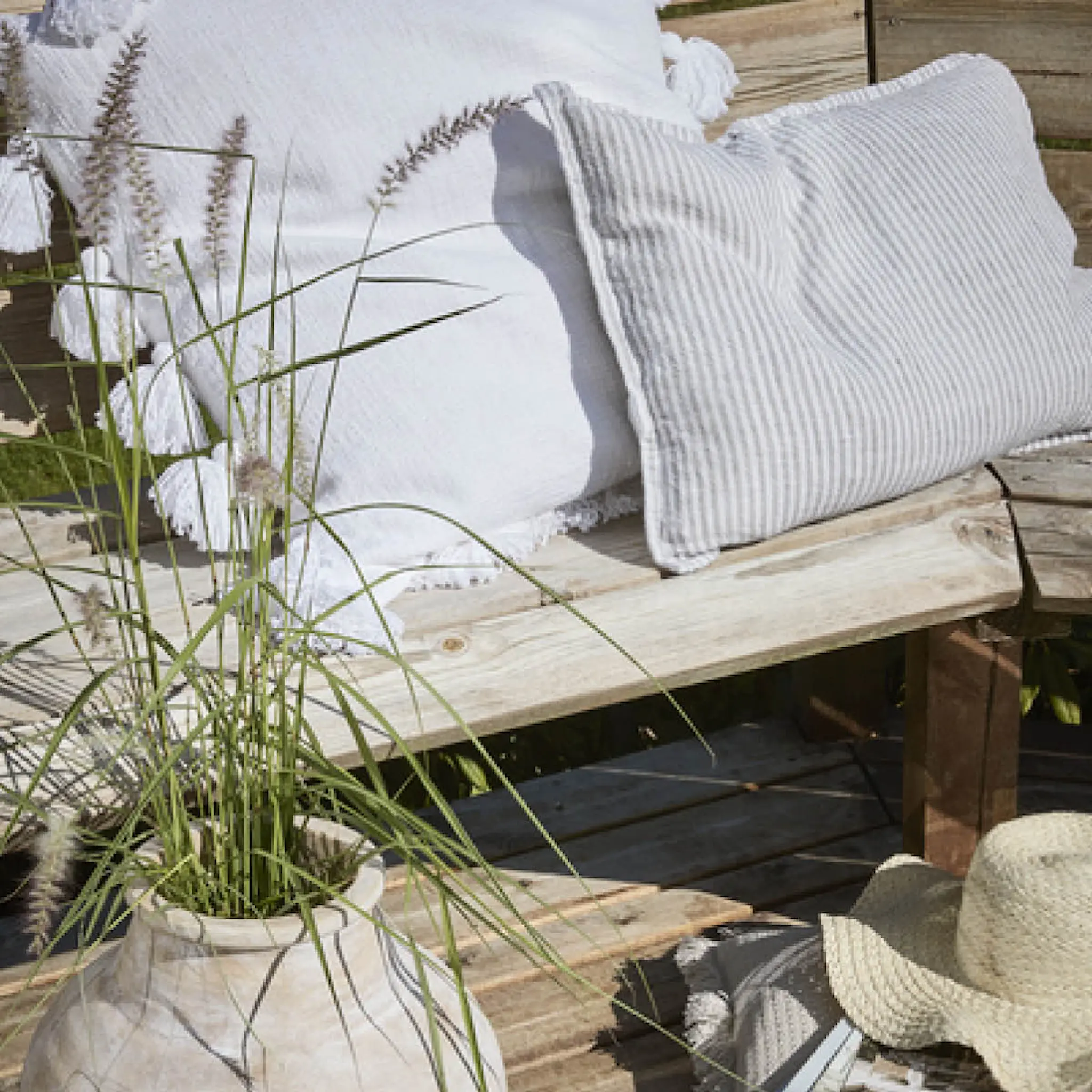 Lene Bjerre Fiona kuddfodral 60x40 cm grå