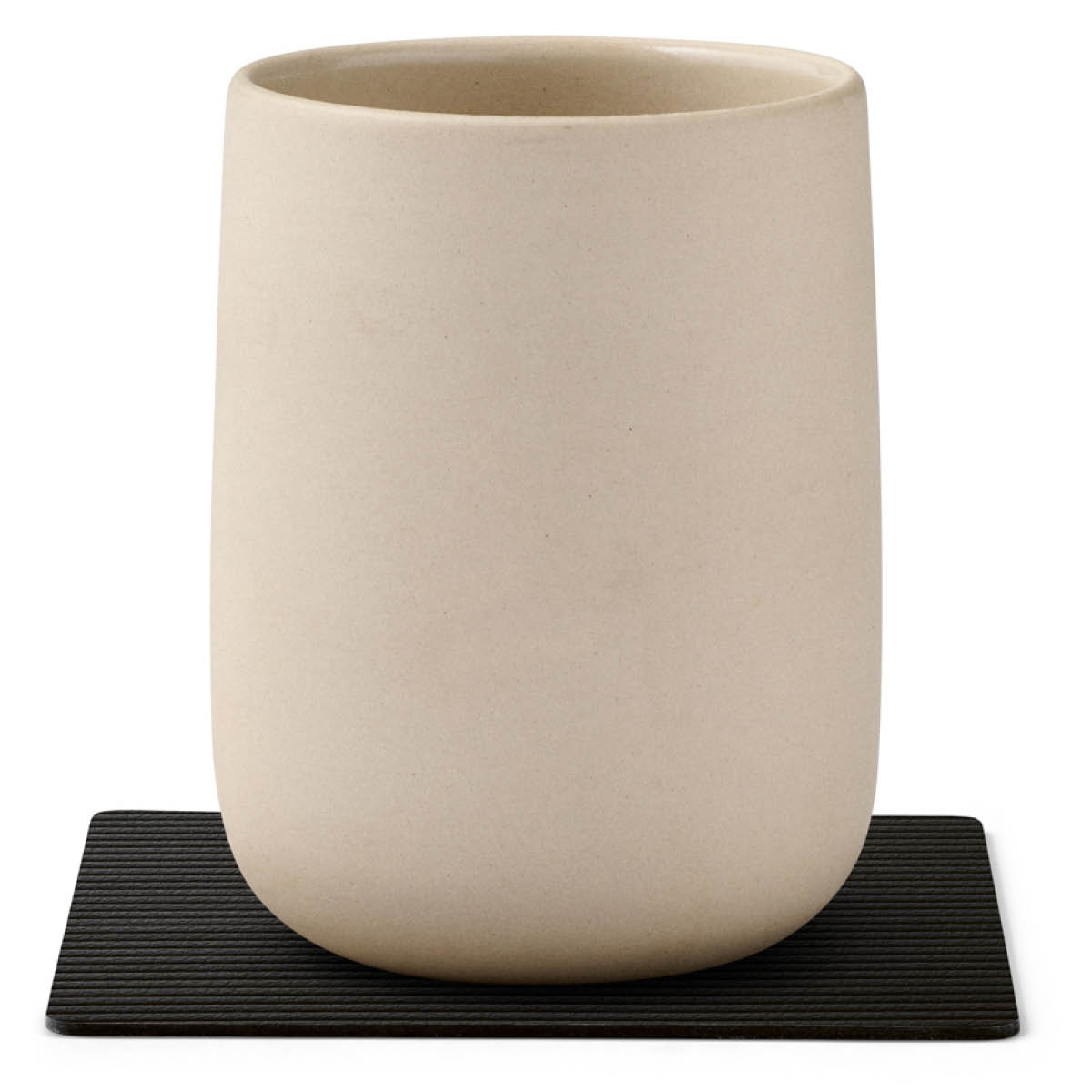 LIND DNA Square Corduroy glasunderlägg 10 cm Black Ink