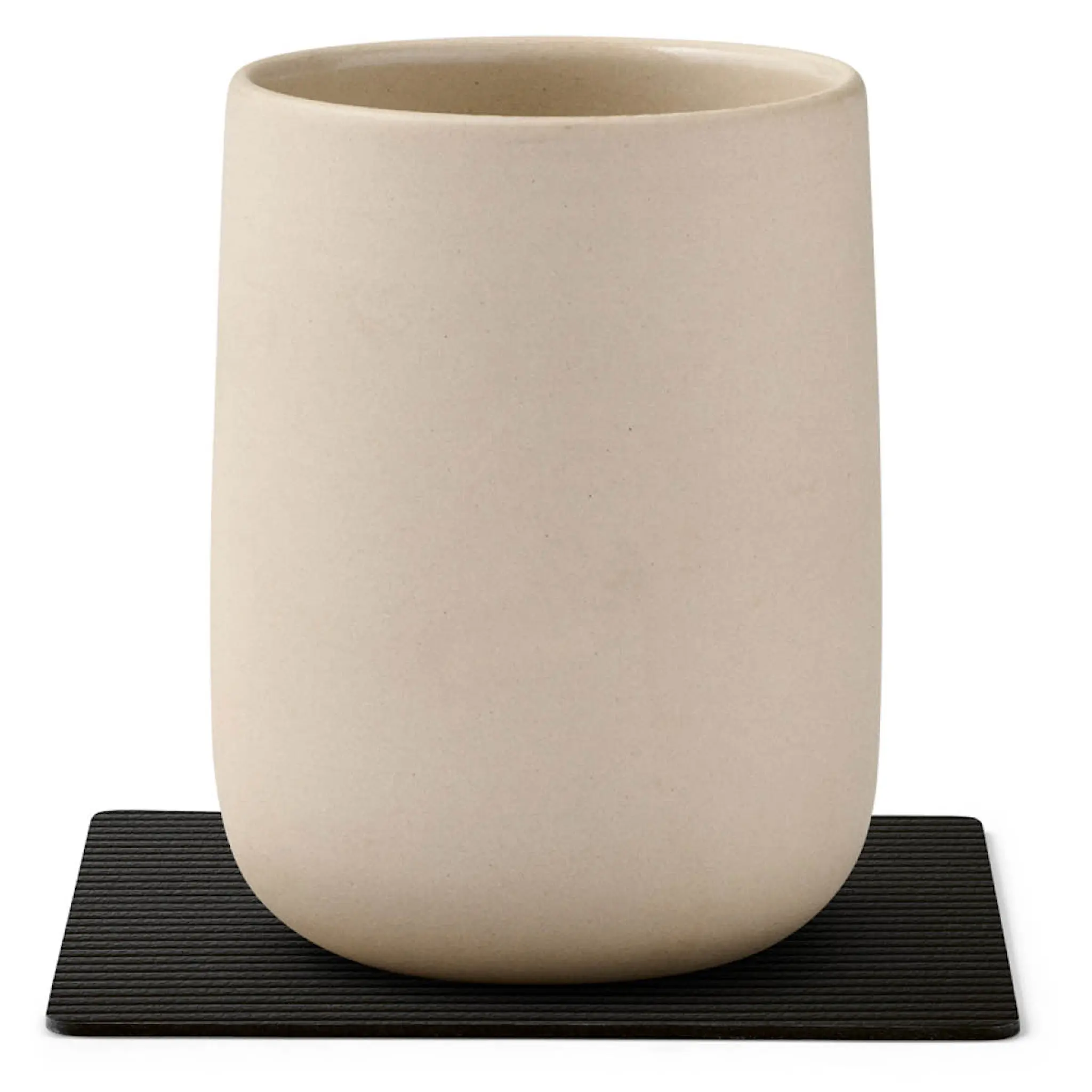 LIND DNA Square Corduroy glasunderlägg 10 cm Black Ink