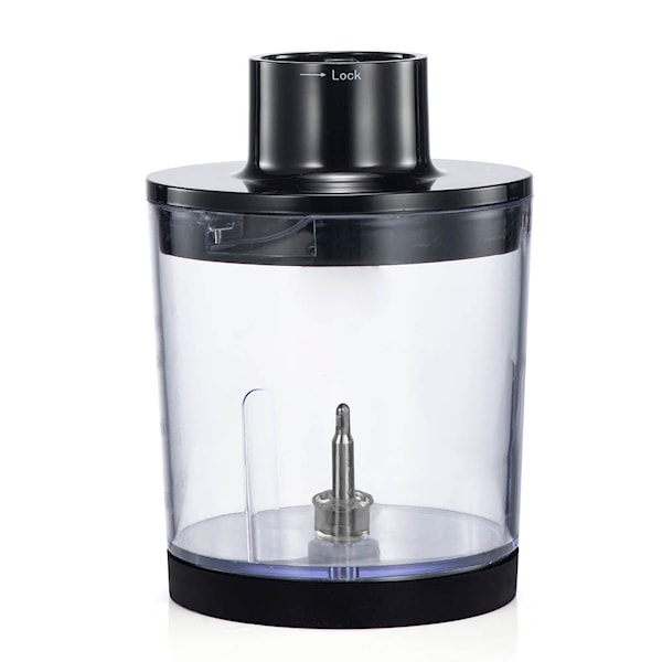 Ultimate hackskål med lock 0,5 L klar svart