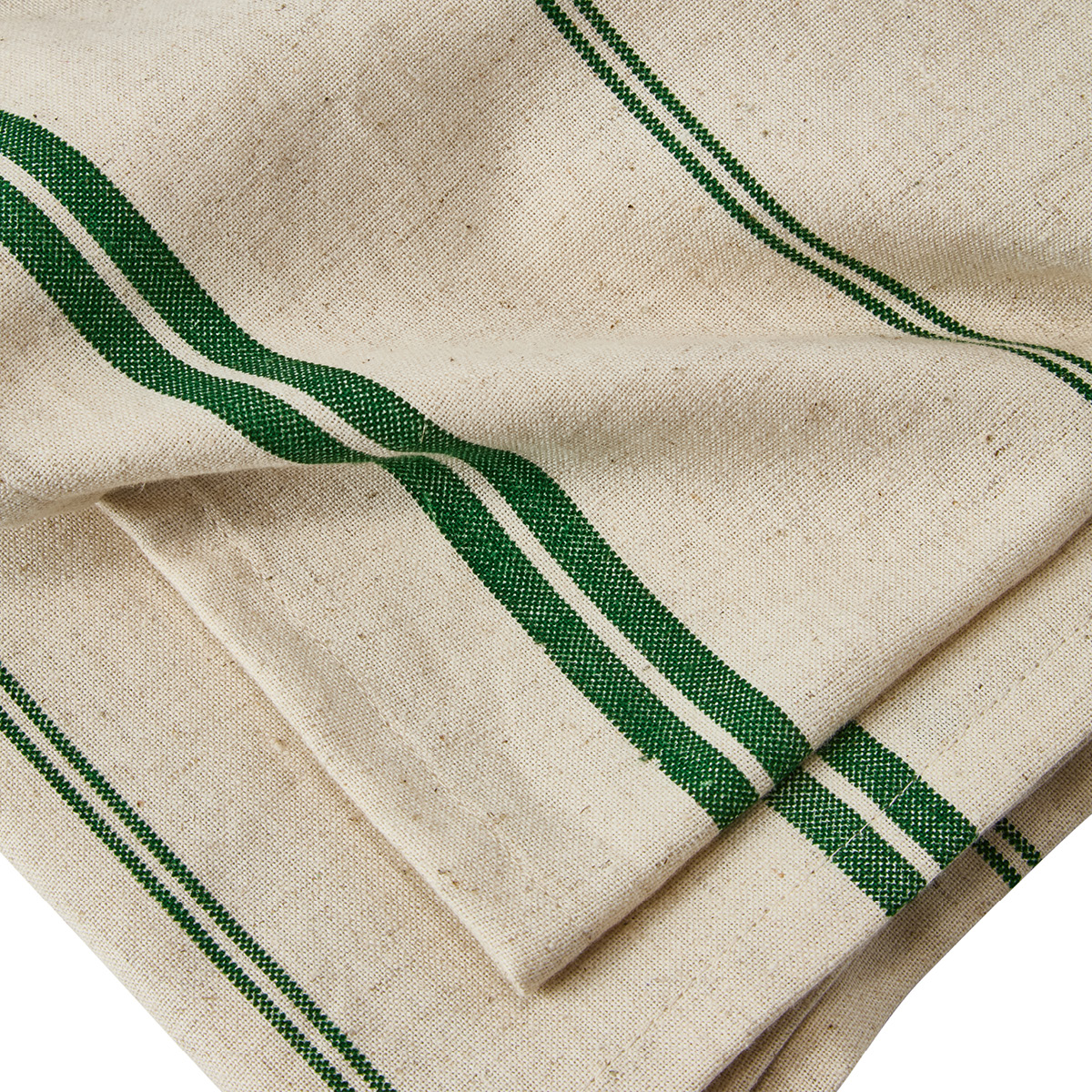 Stiernholm Elsa duk 145x250 cm randig natur/grön